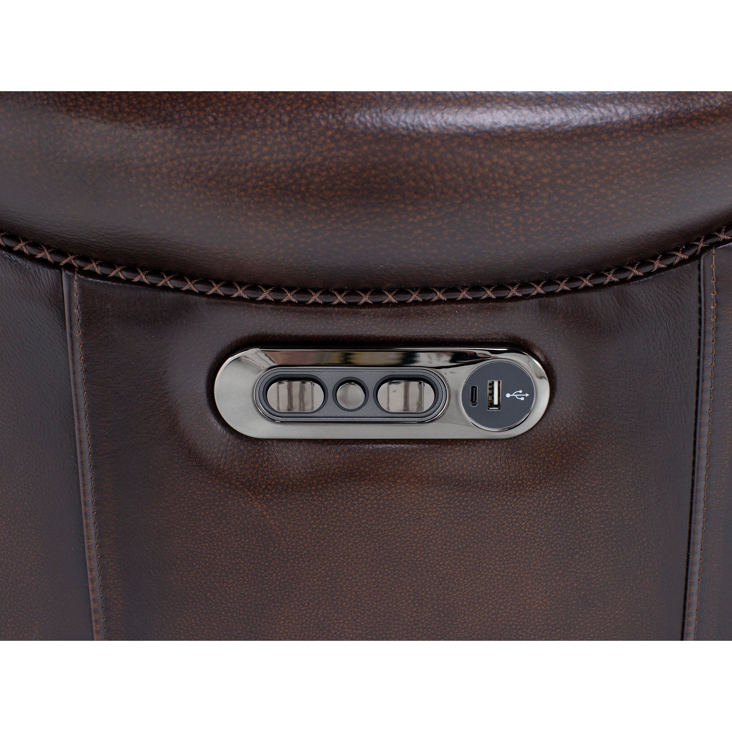 Carrie Leather Power Headrest Recliner