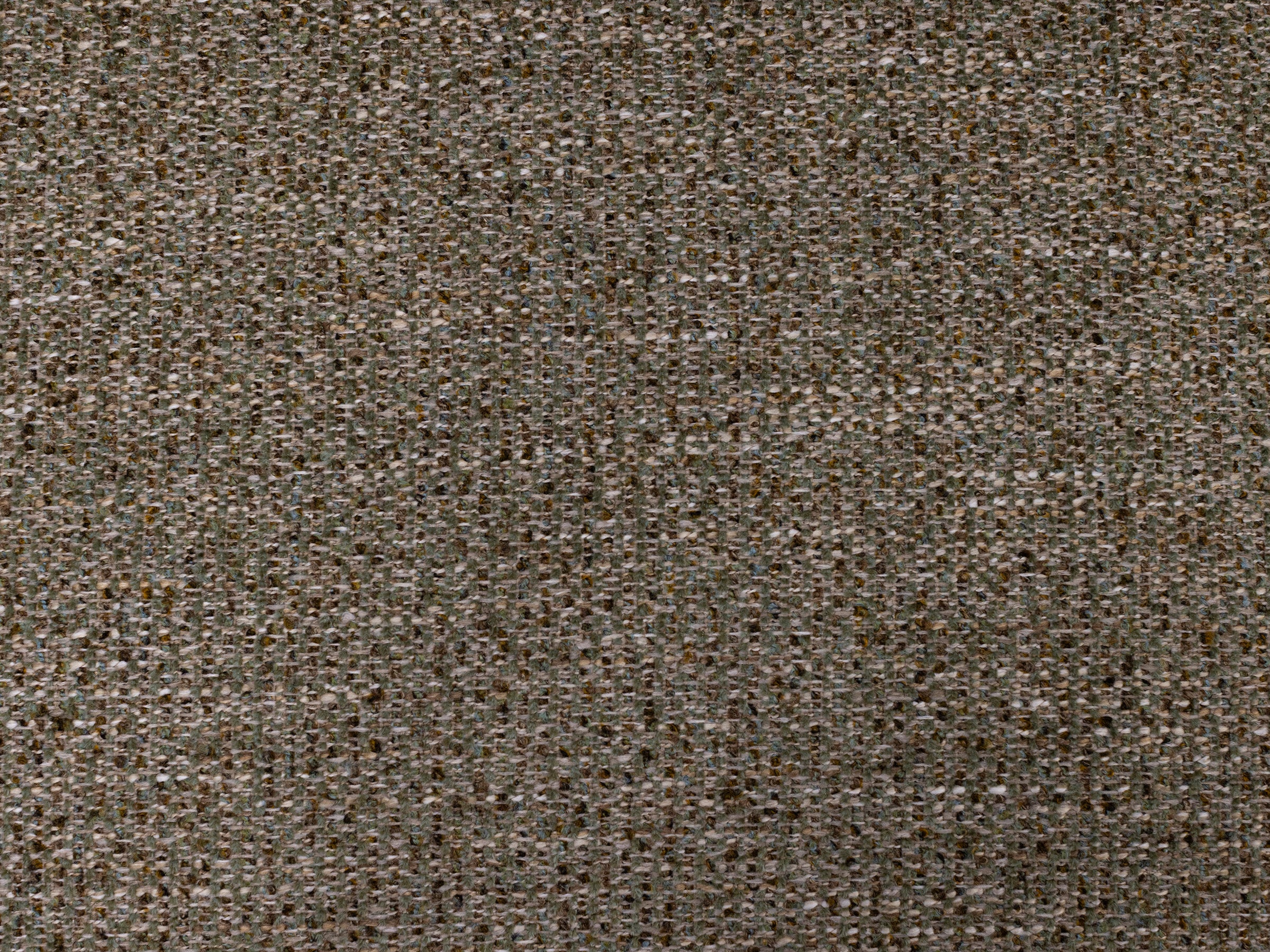 Close-up of a textured brown and gray woven fabric pattern.