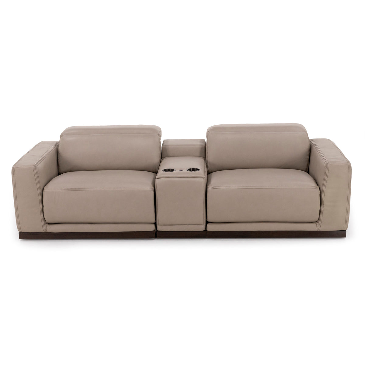 Dexter 3-Pc. Leather Power Headrest Console Reclining Loveseat