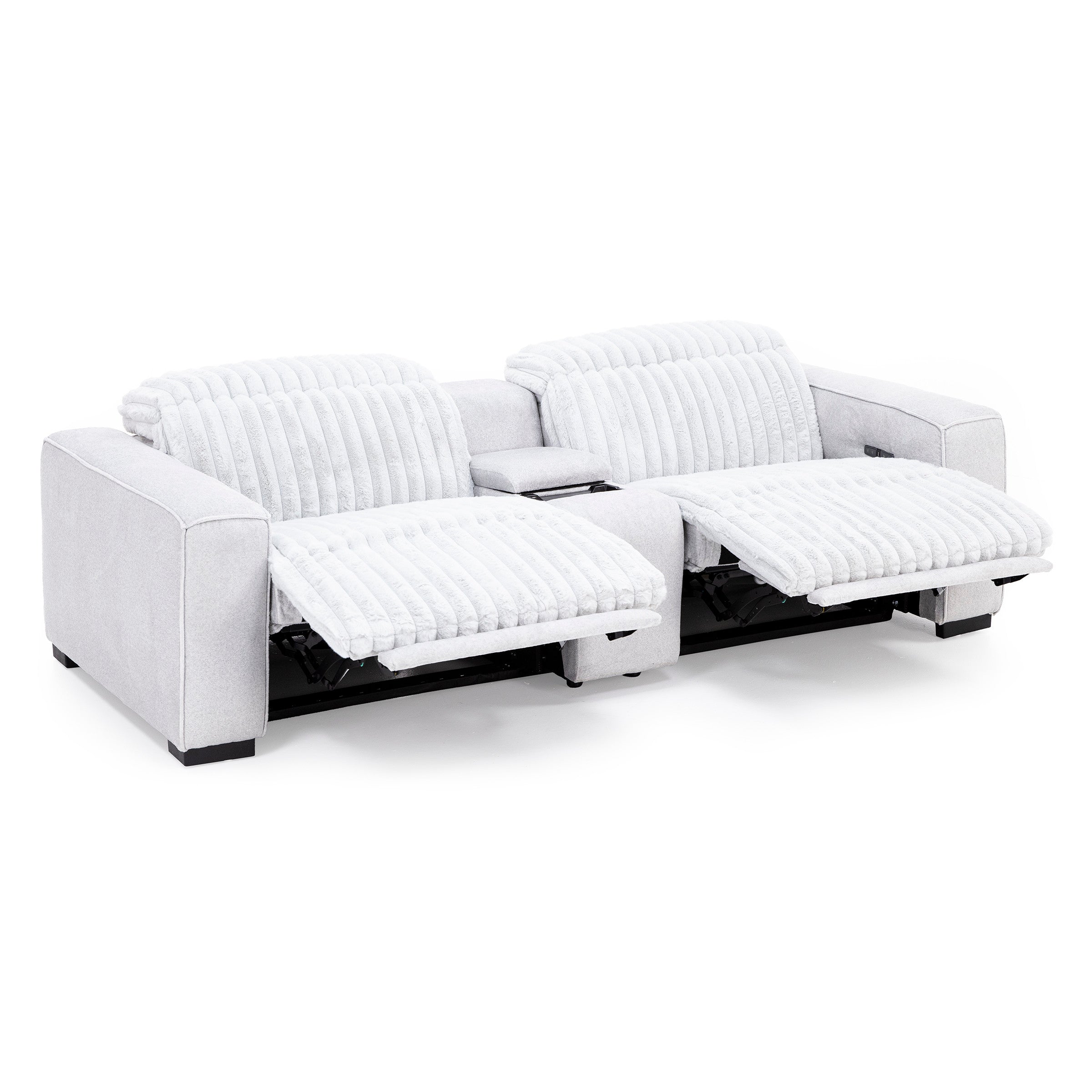Bliss 3-Pc. Power Headrest Zero Gravity Reclining Console Loveseat