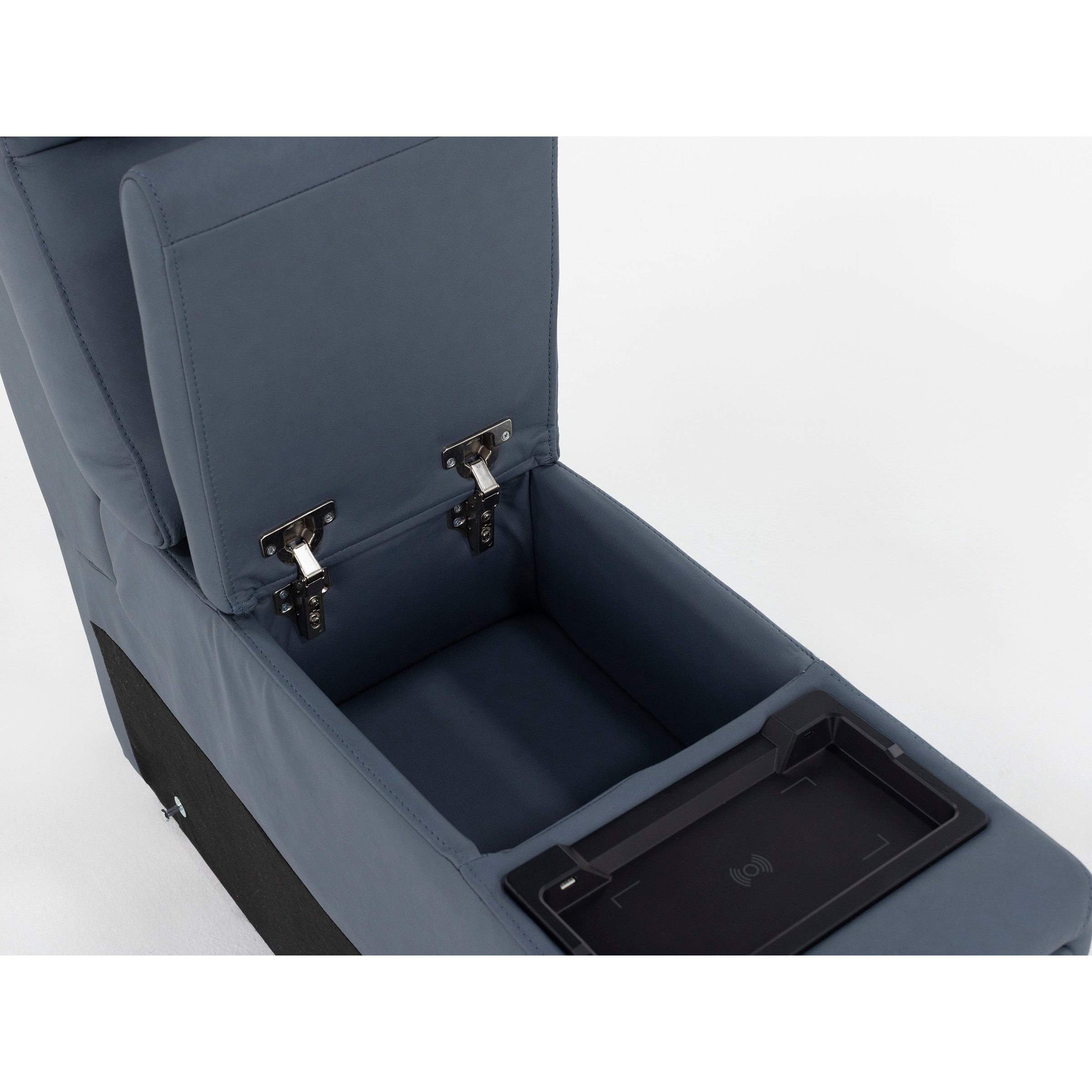 Kaden 3-Pc. Leather Power Headrest Reclining Console Loveseat