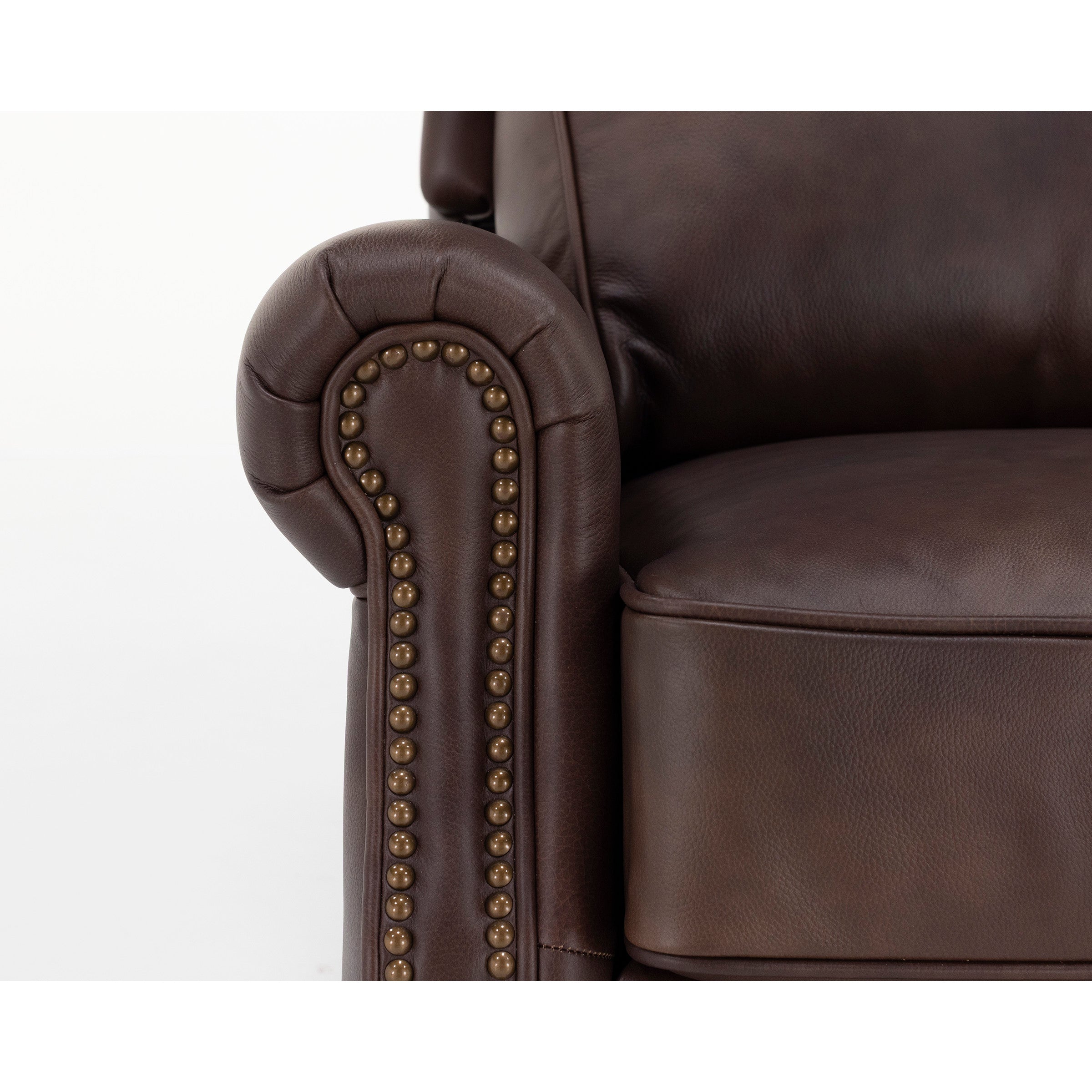 Gordon Leather High Leg Wing Back Recliner