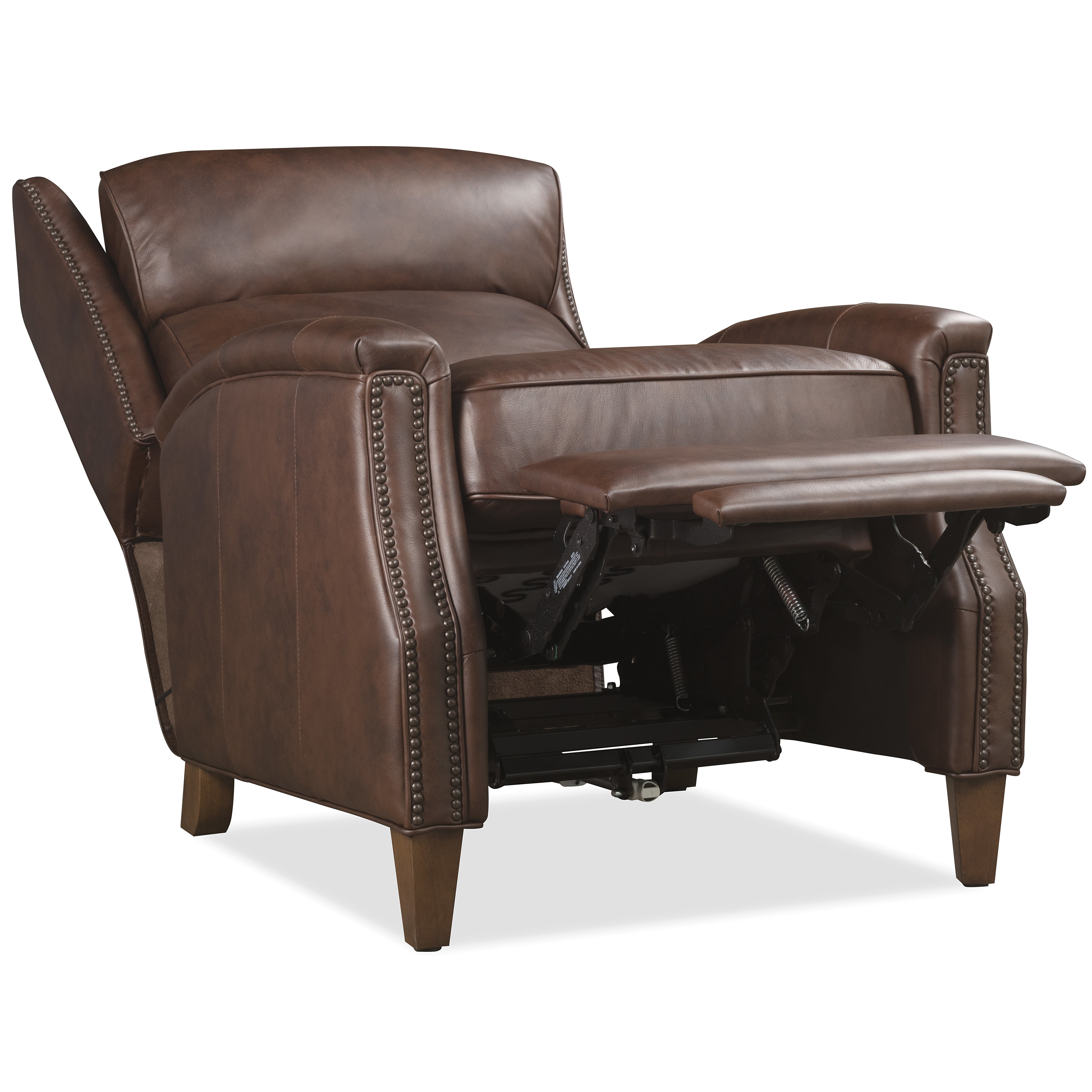 Lorne Leather Power Headrest High Leg Recliner