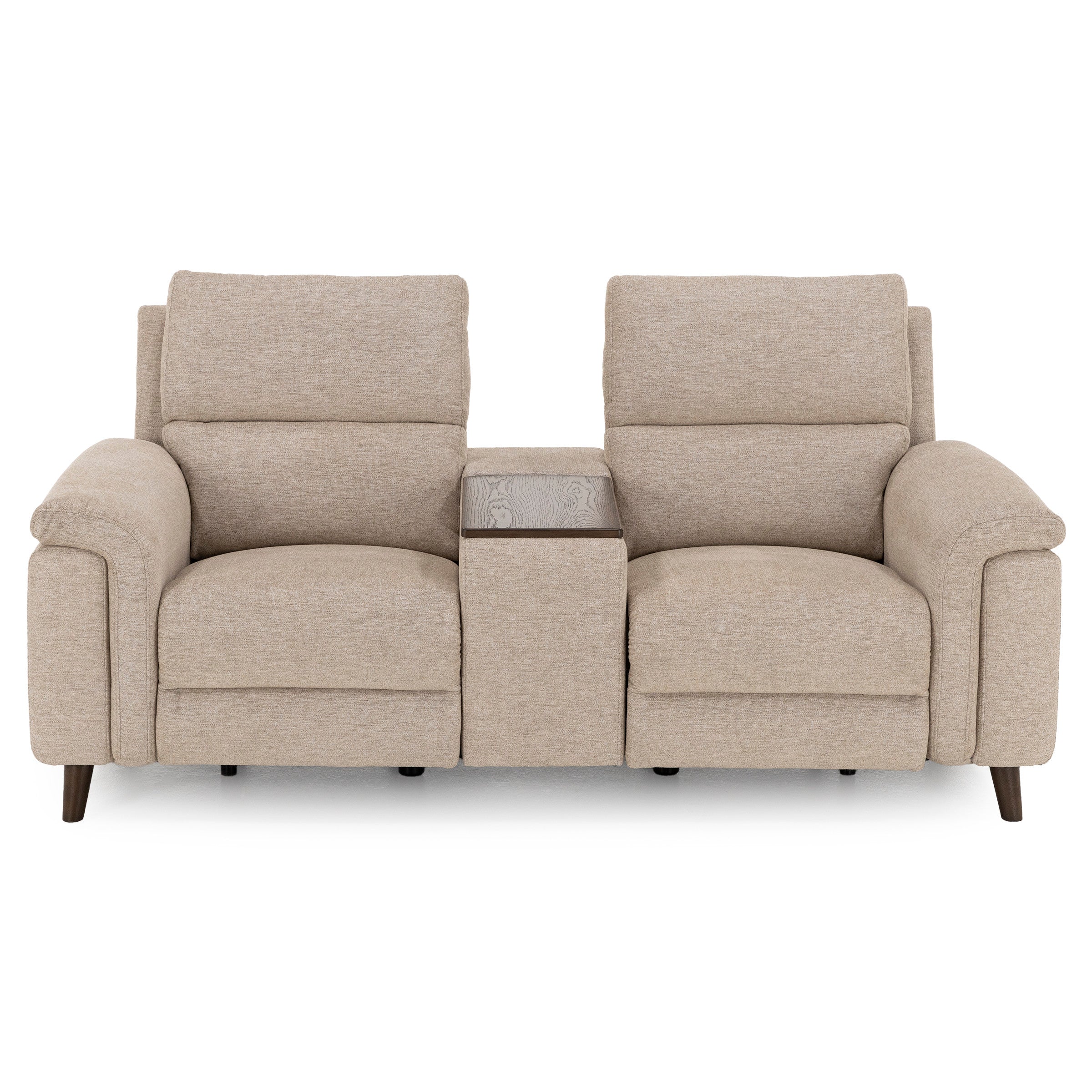 Nicole Power Headrest Reclining Console Loveseat