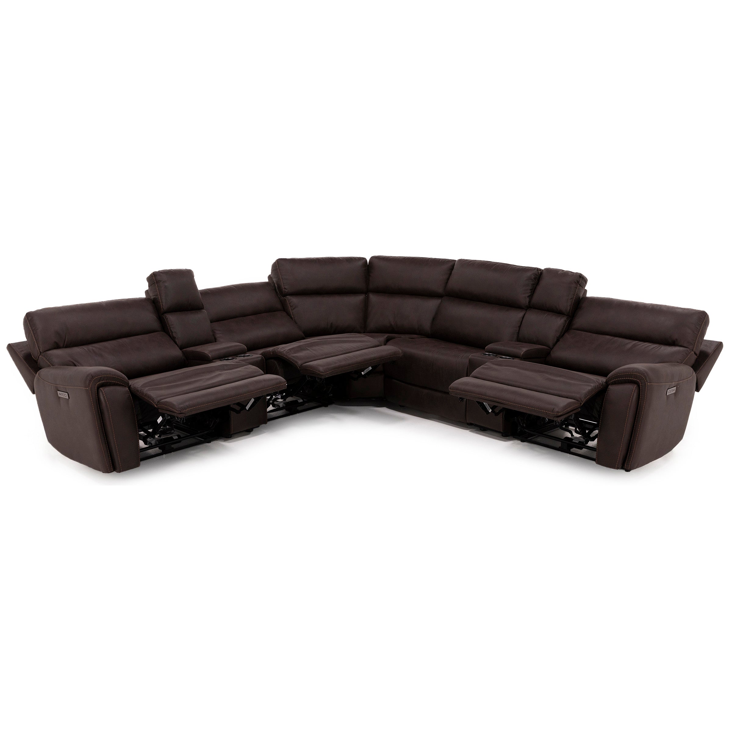 Dutton 7-Pc. Power Headrest Wall Saver Reclining Modular