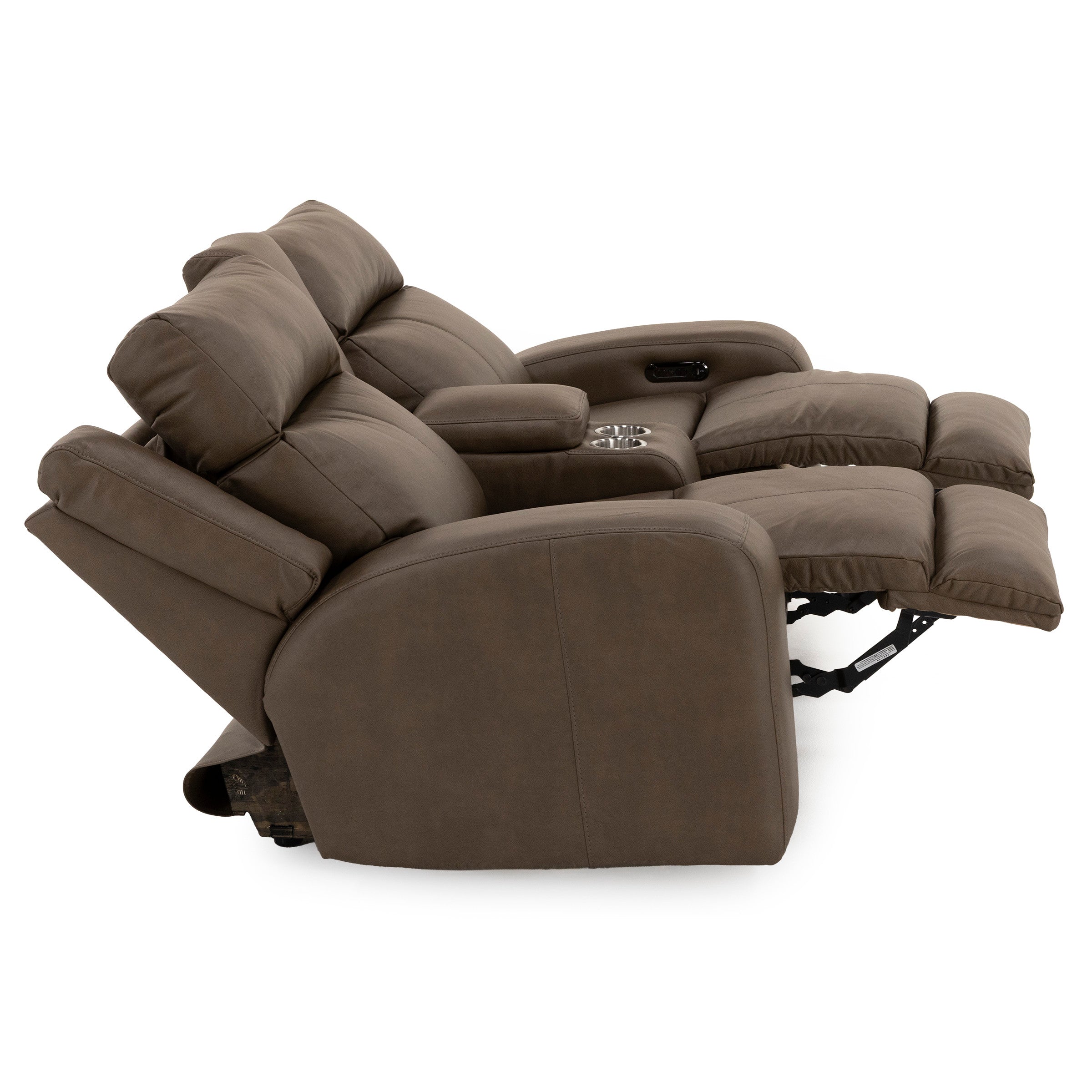 Hudson Power Headrest Reclining Console Loveseat With Massage