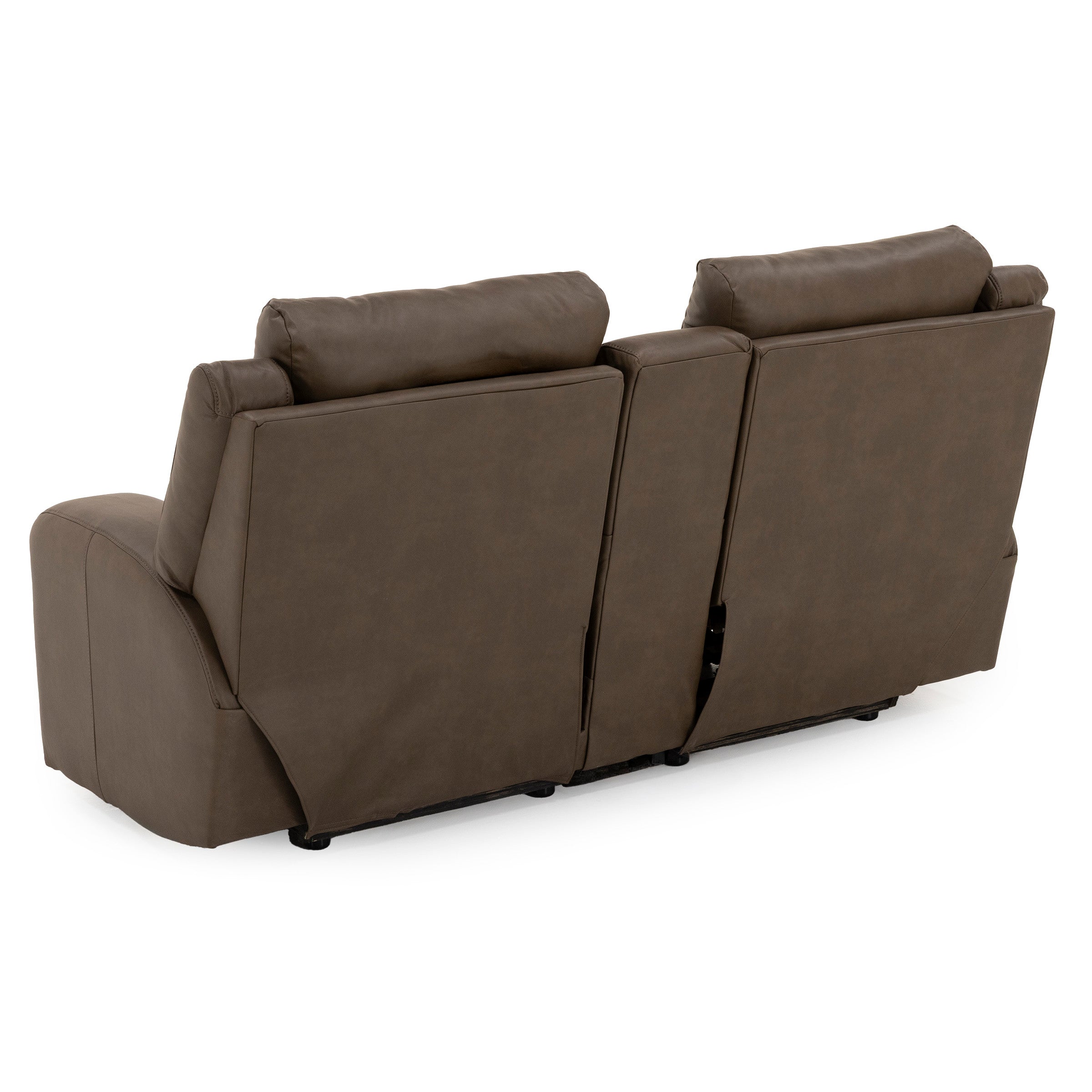 Hudson Power Headrest Reclining Console Loveseat With Massage