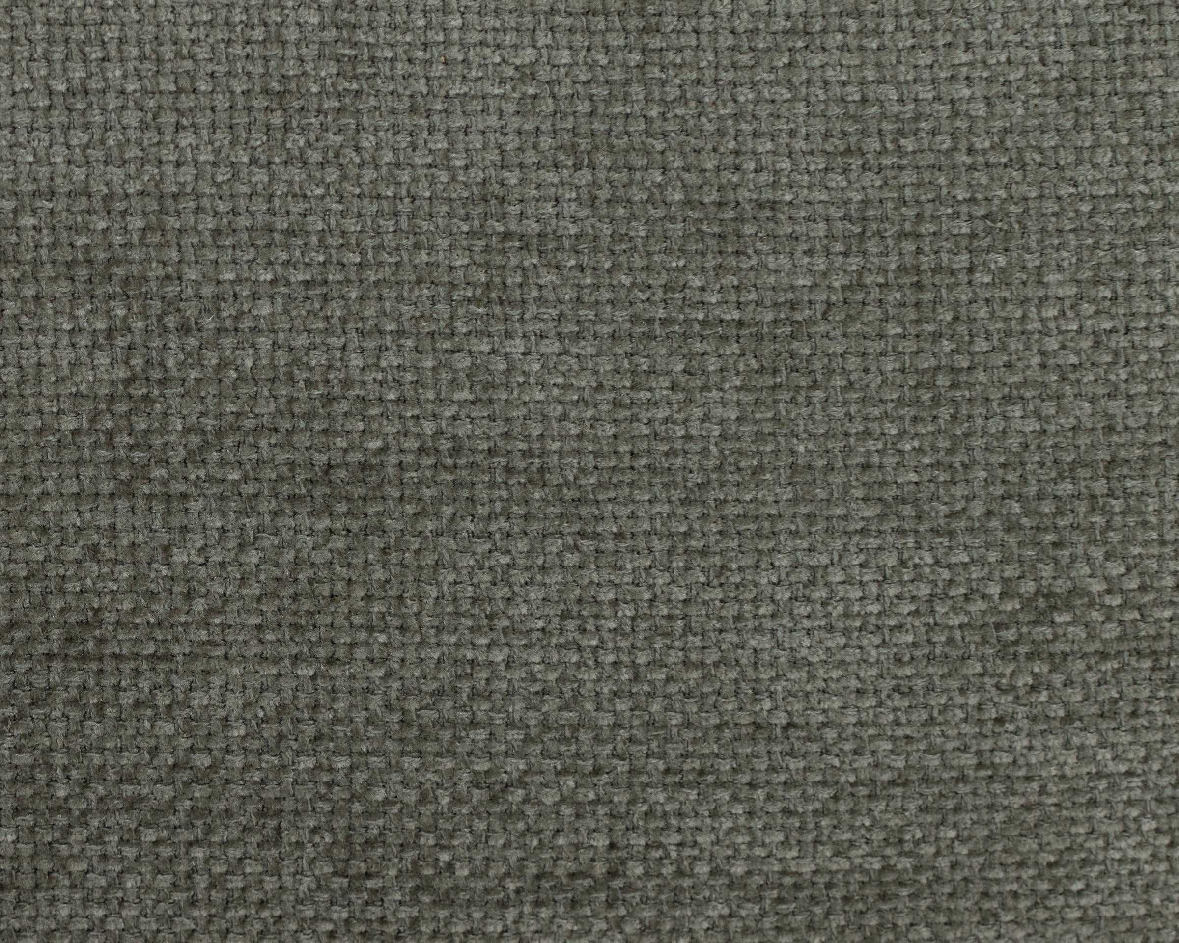 Gray woven fabric texture sample.