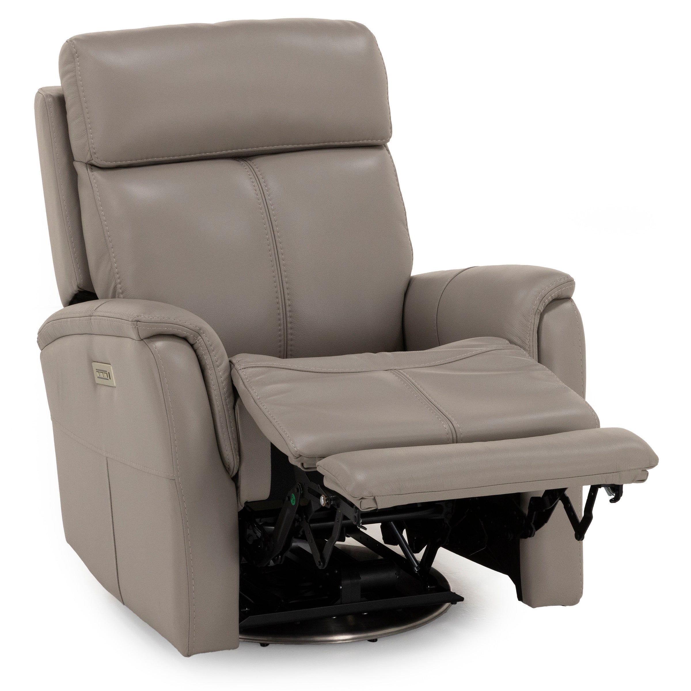 Flexsteel MOVE360 Leather Fully Loaded Swivel Recliner