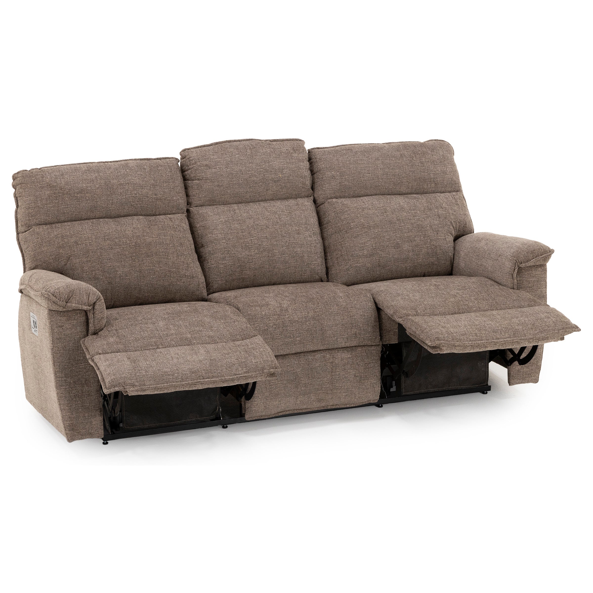 Jay Power Headrest Reclining Sofa With Dual Wireless Remotes