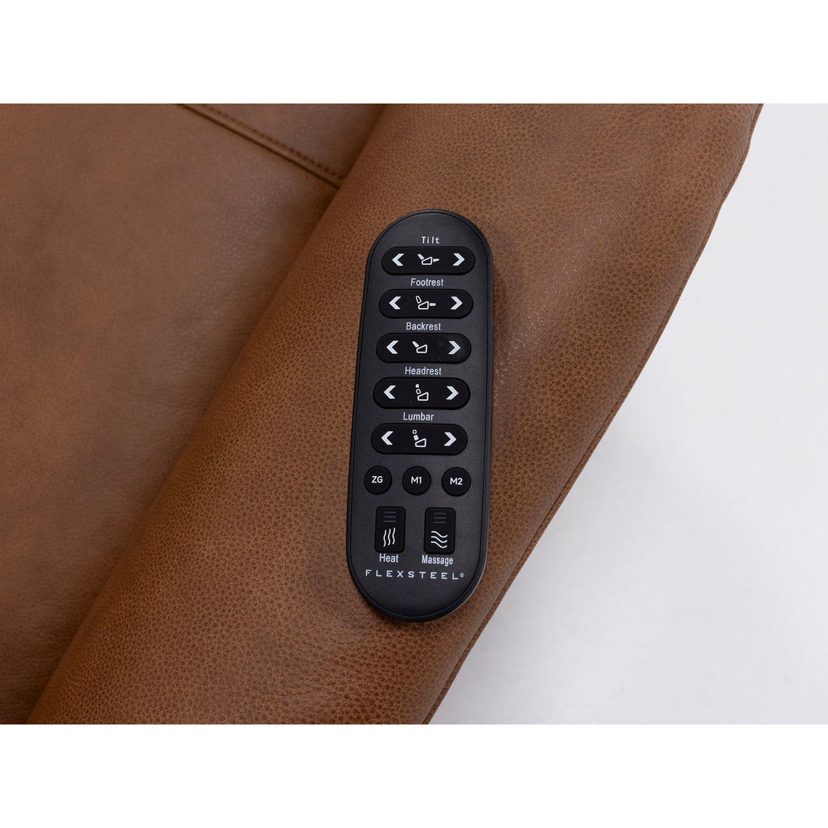 Zen Cove Leather Fully Loaded Swivel Recliner with Heat, Massage, Storage Console and Wireless Remote