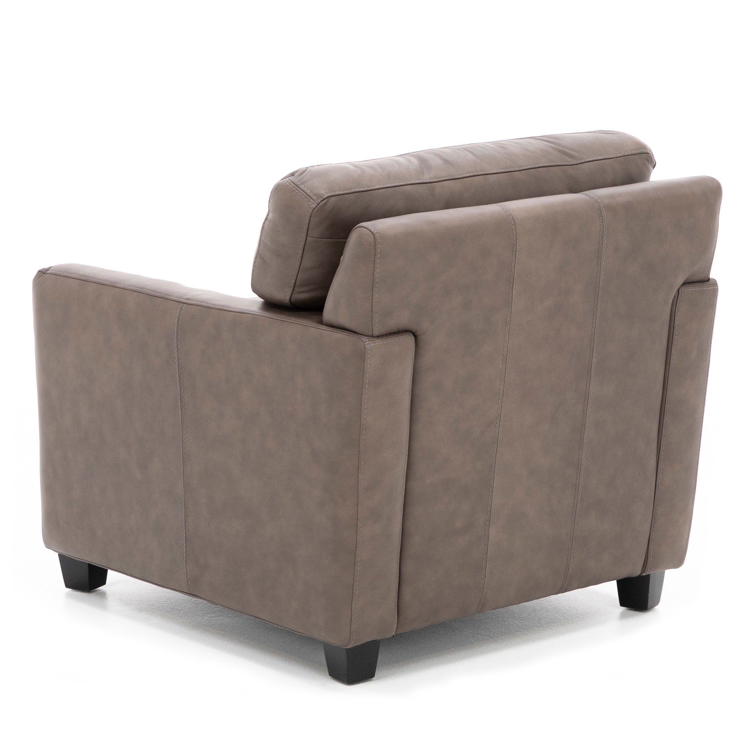 Sacramento Leather Medium Track Arm Chair
