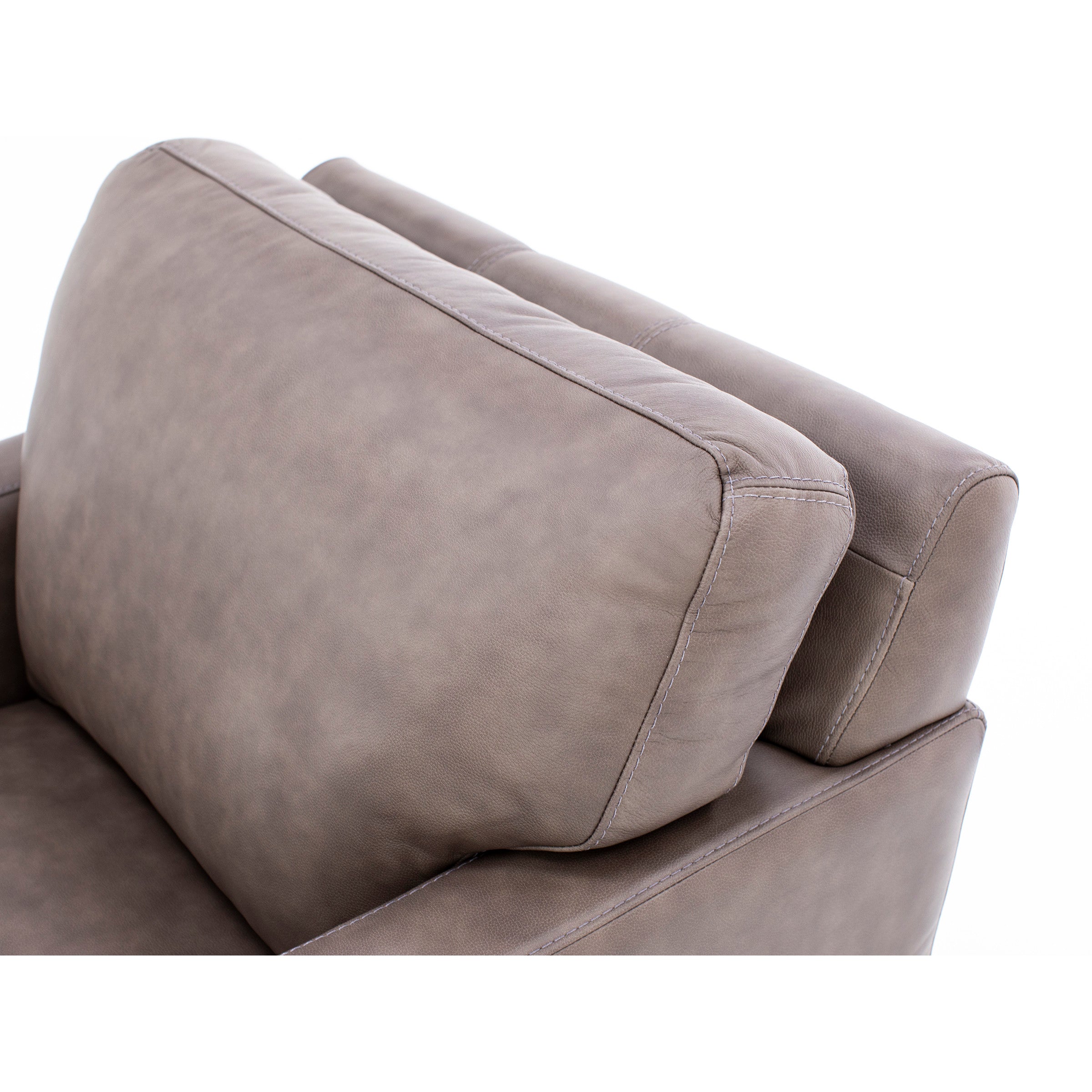 Sacramento Leather Medium Track Arm Chair