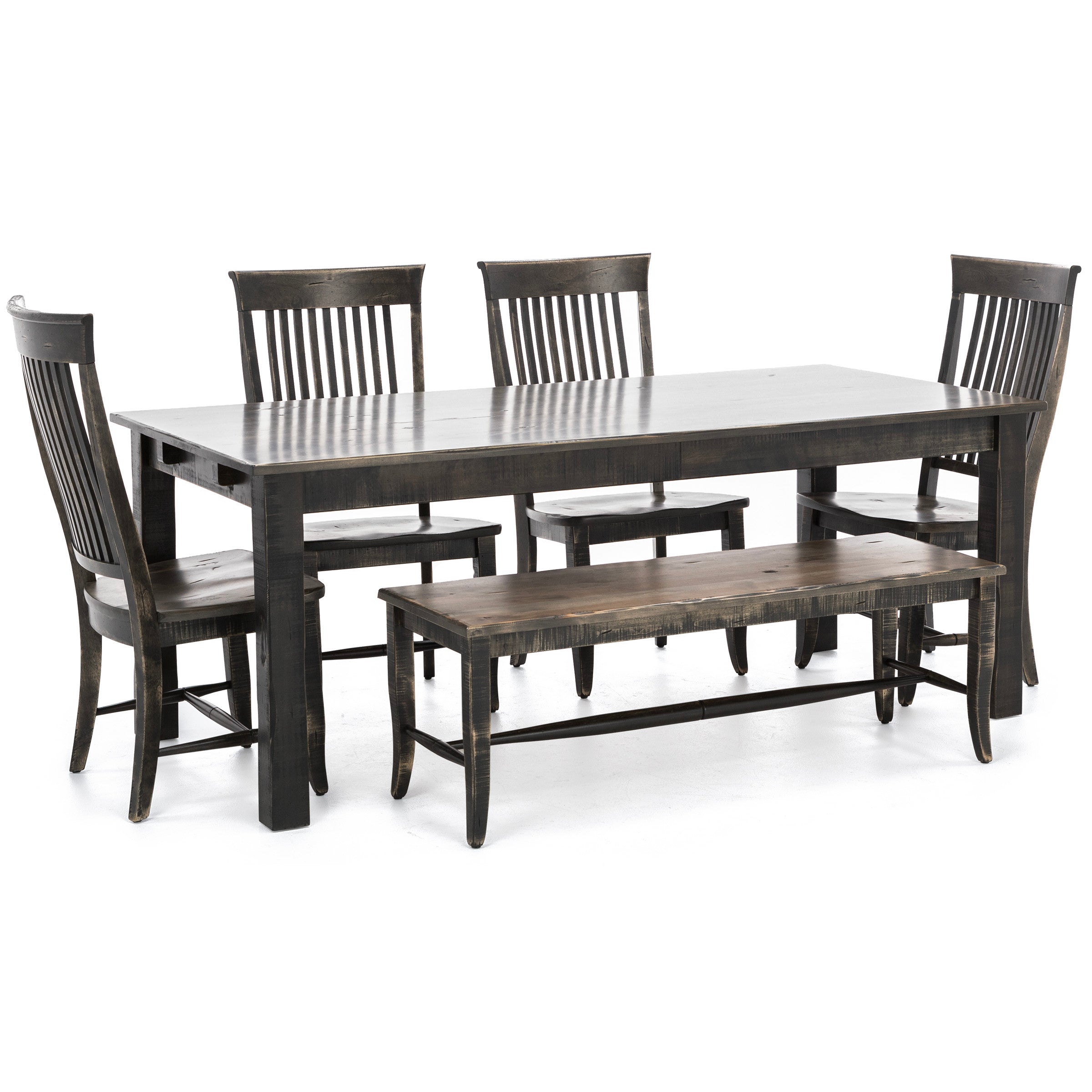 Canadel Champlain 78" Dining Table In 08 Shadow - 59 Davys Grey