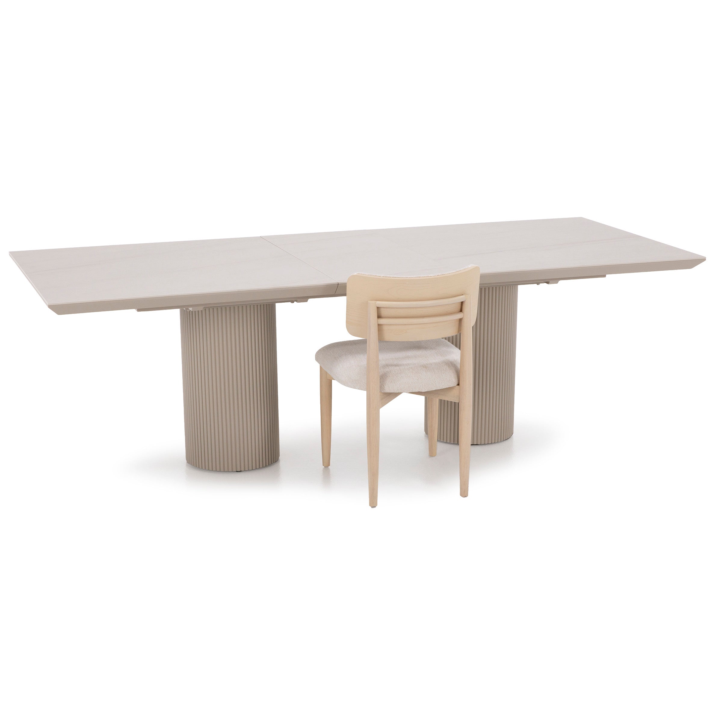 Opal 77-95" Sintered Stone Dining Table
