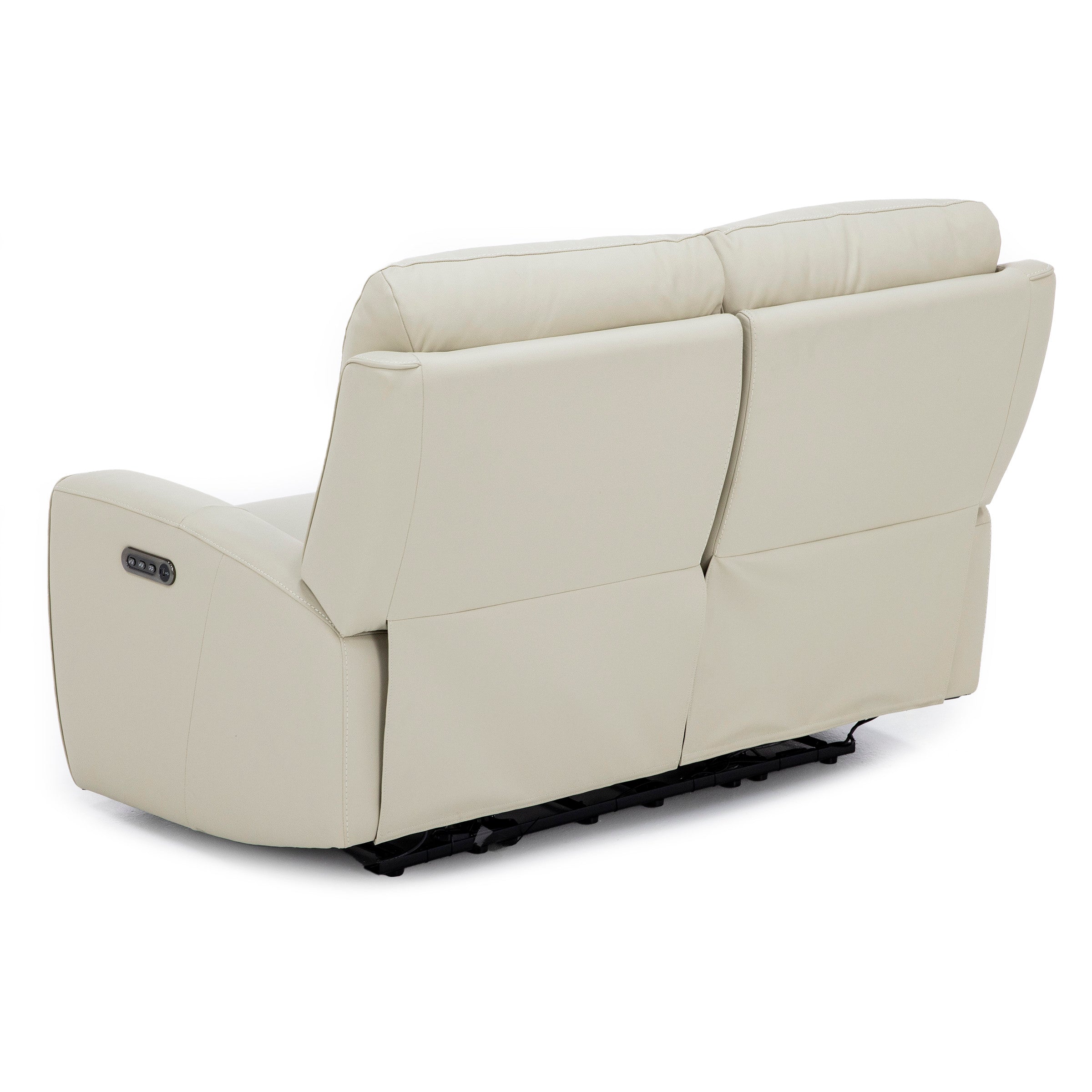 Fisher Leather Fully Loaded Reclining Loveseat