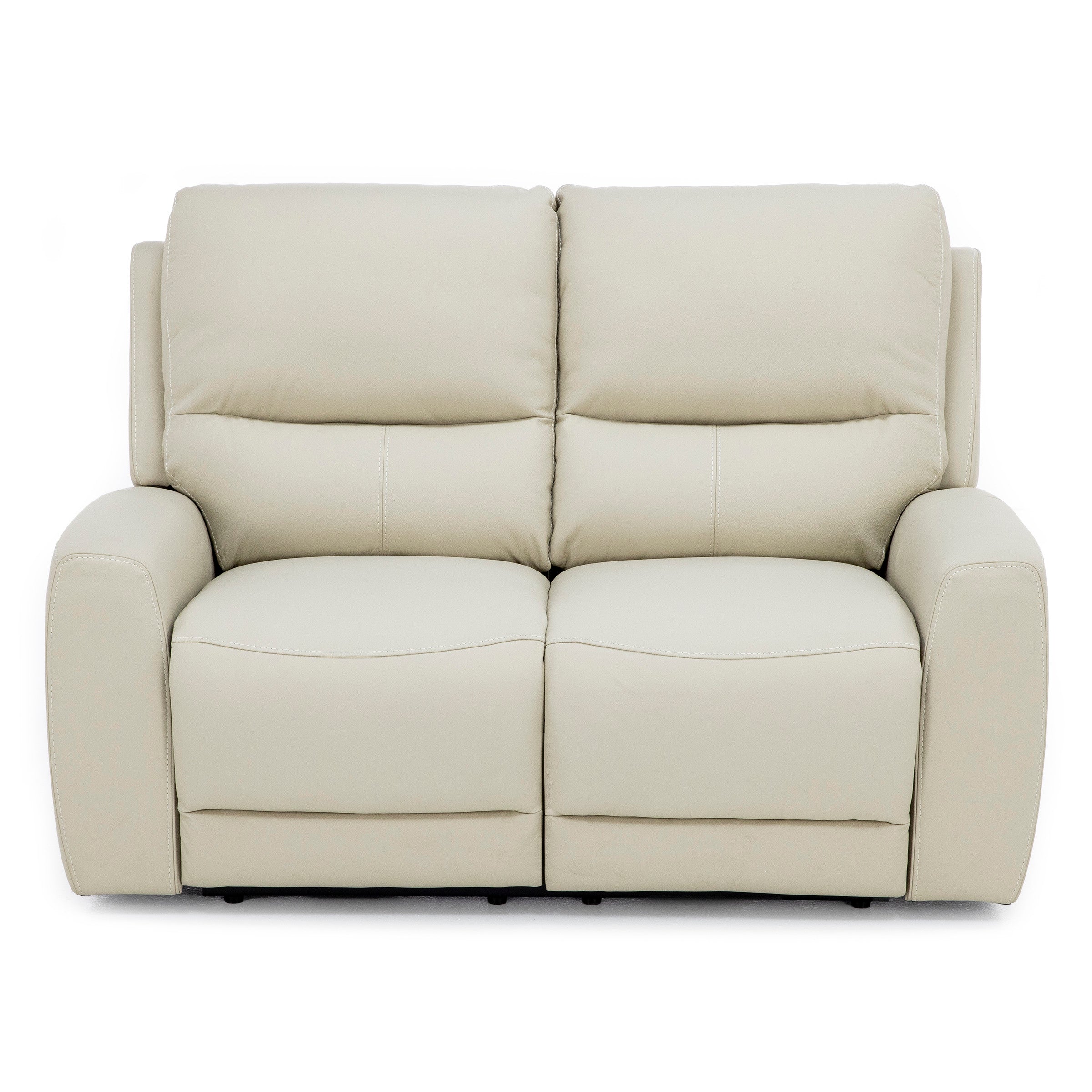 Fisher Leather Fully Loaded Reclining Loveseat
