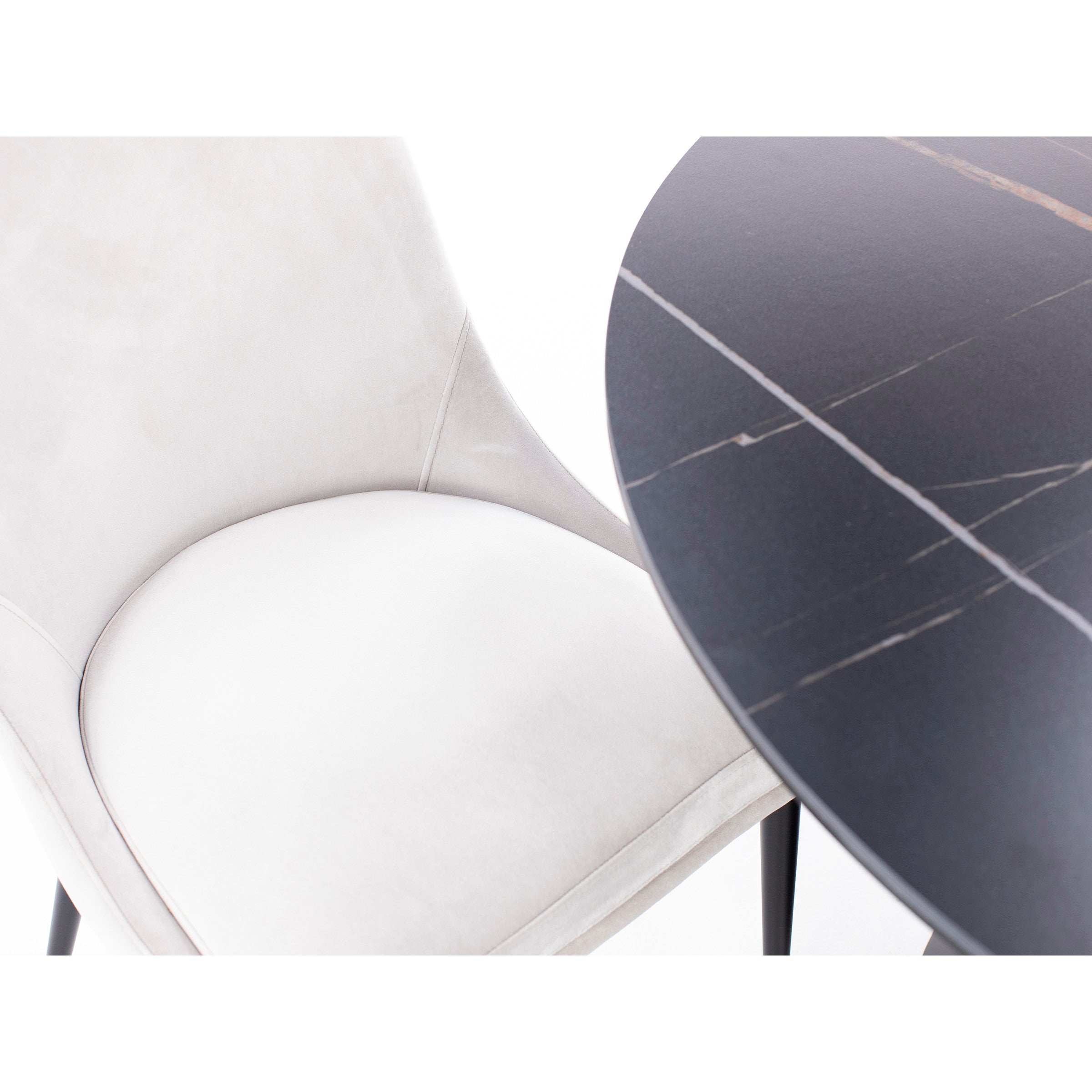 Nile 47" Round Sintered Stone Dining Table