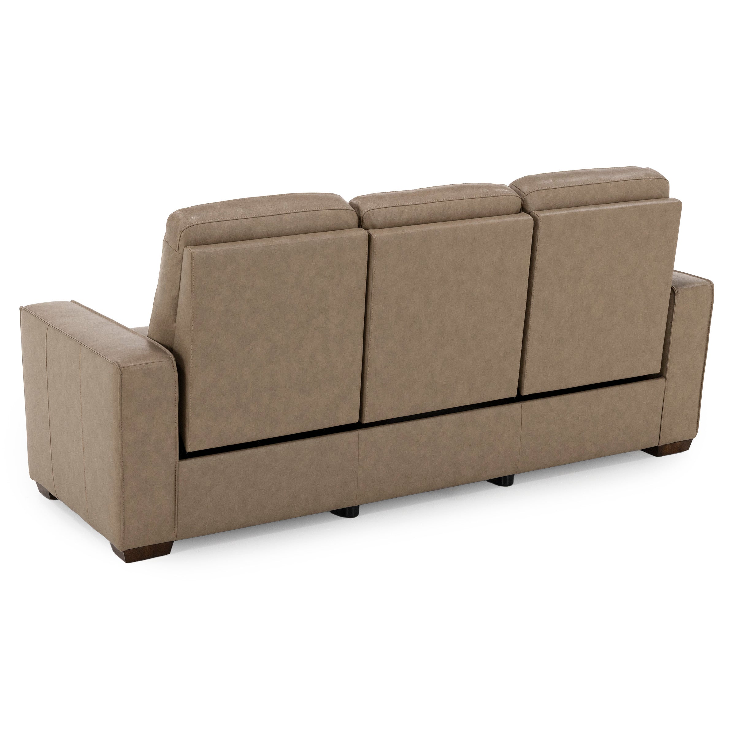 Flexsteel Dutchess Leather Fully Loaded Reclining Sofa With Drop Down Table