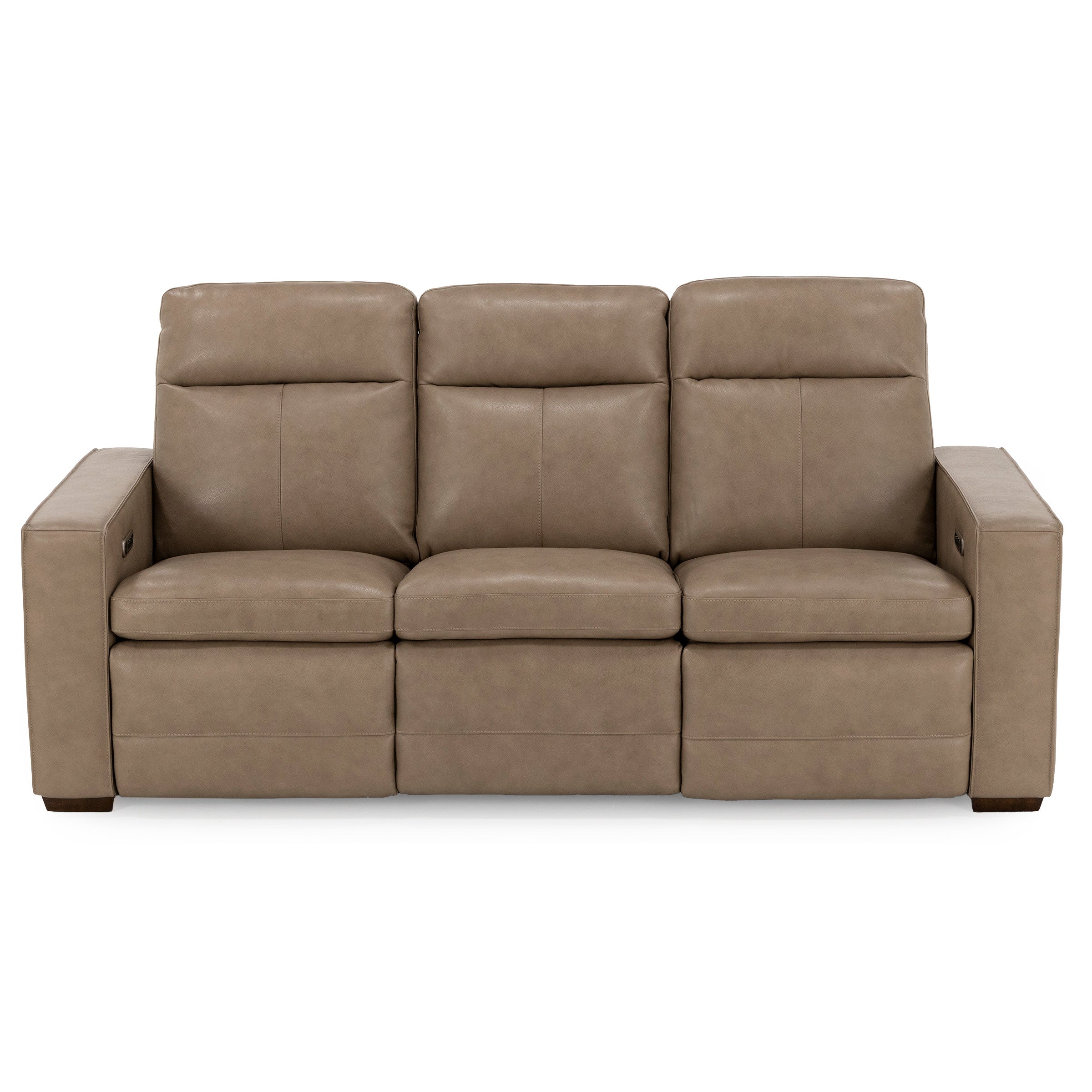 Flexsteel Dutchess Leather Fully Loaded Reclining Sofa With Drop Down Table