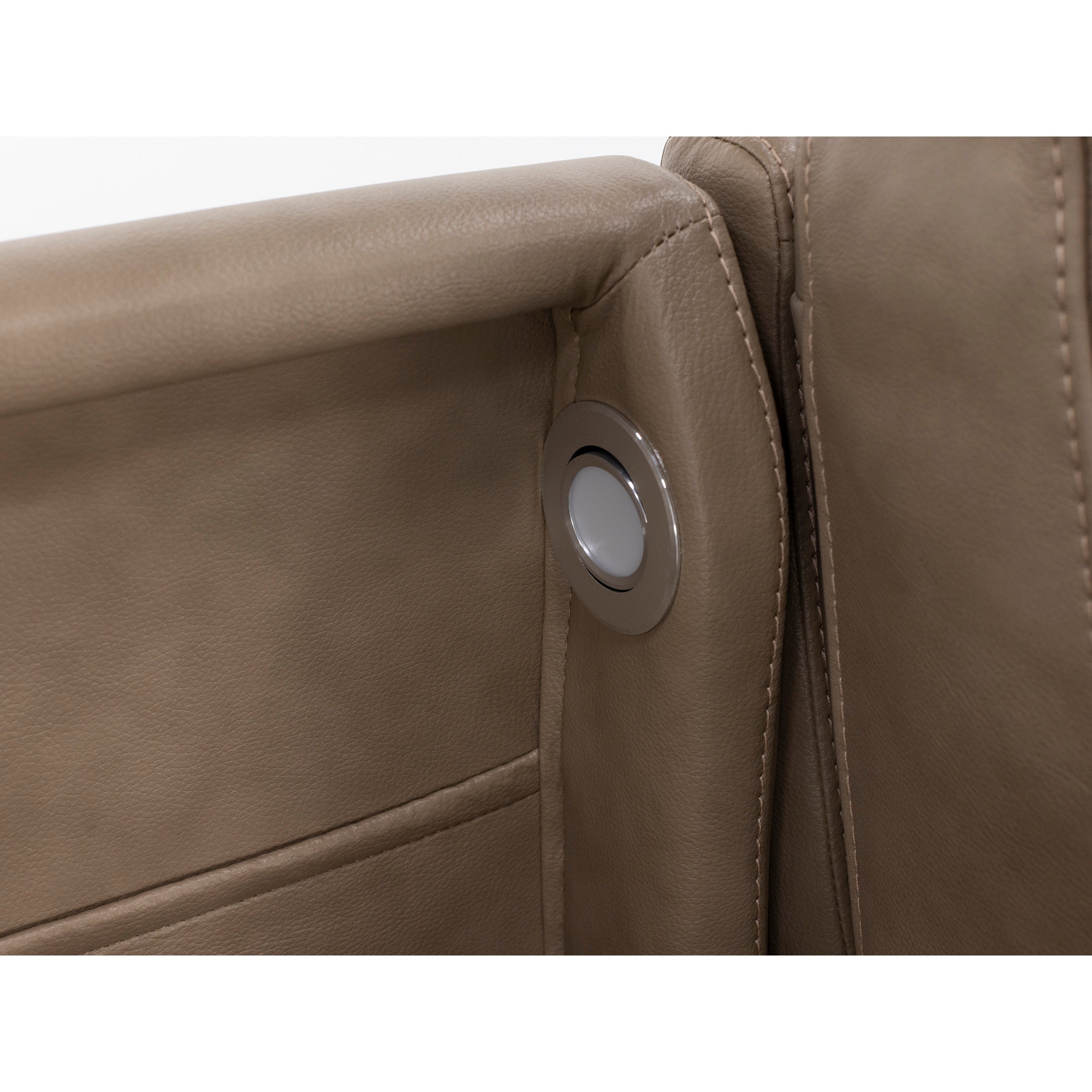 Flexsteel Dutchess Leather Fully Loaded Reclining Sofa With Drop Down Table