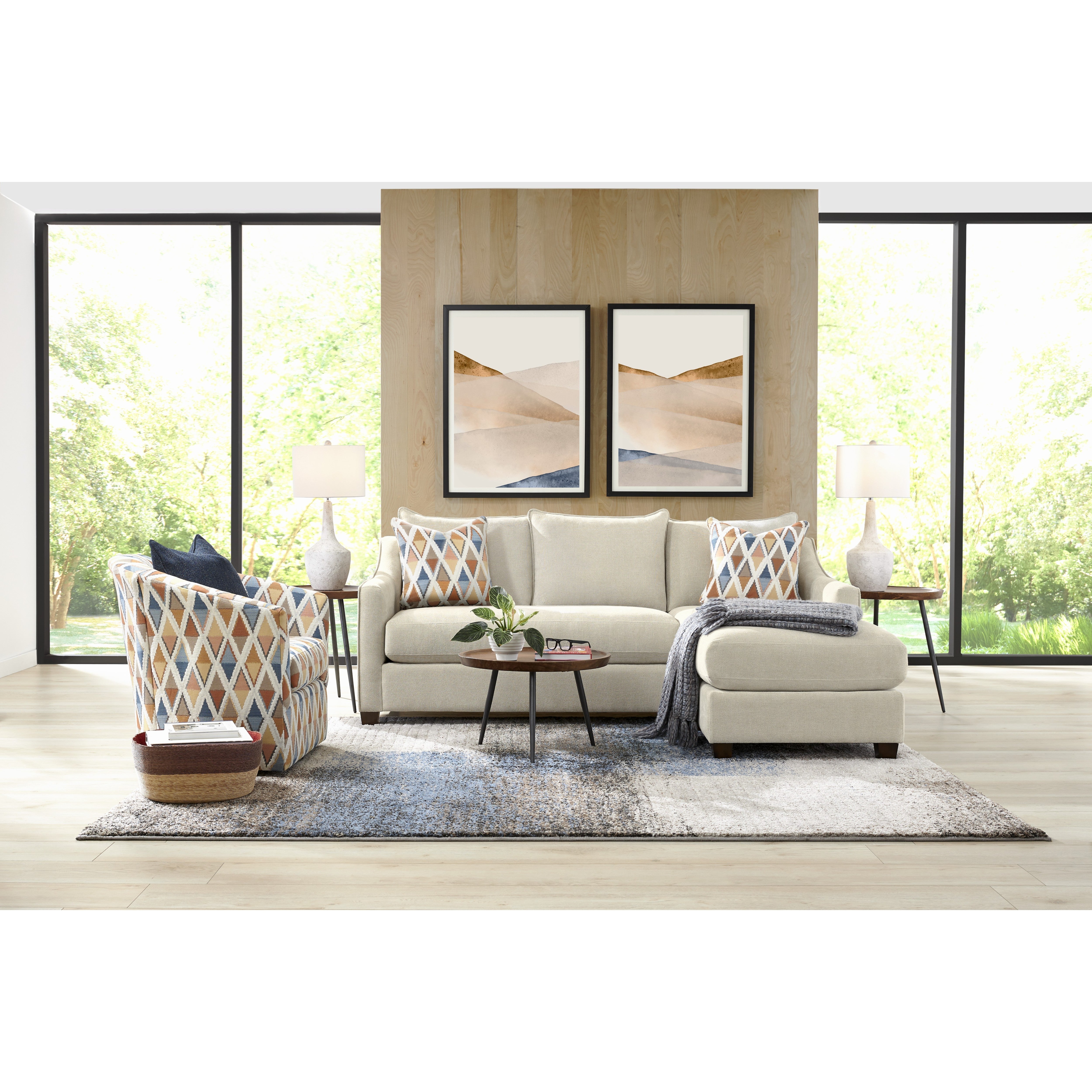 Camila Queen Reversible Sofa Chaise Sleeper With Gel Mattress