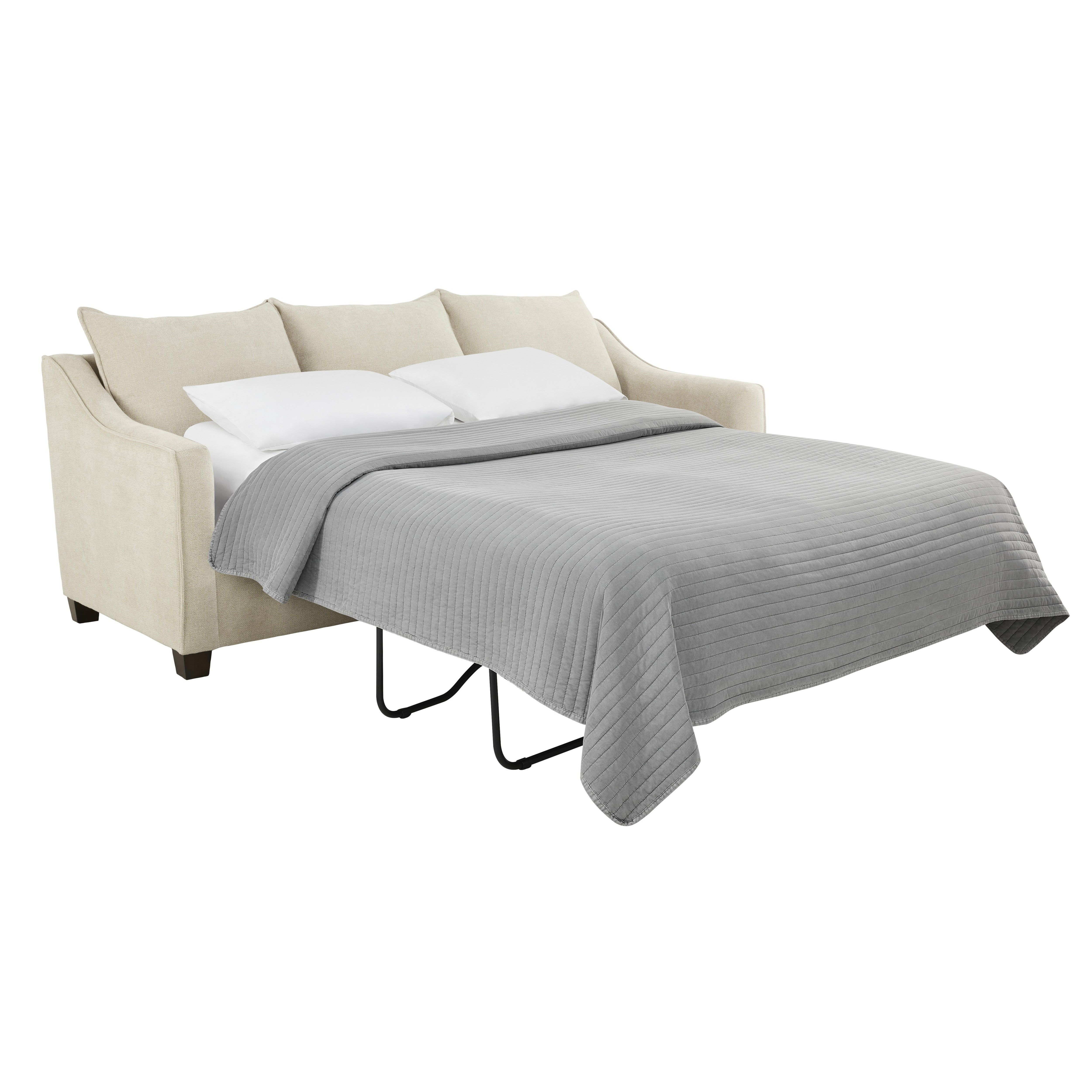 Camila Queen Reversible Sofa Chaise Sleeper With Gel Mattress