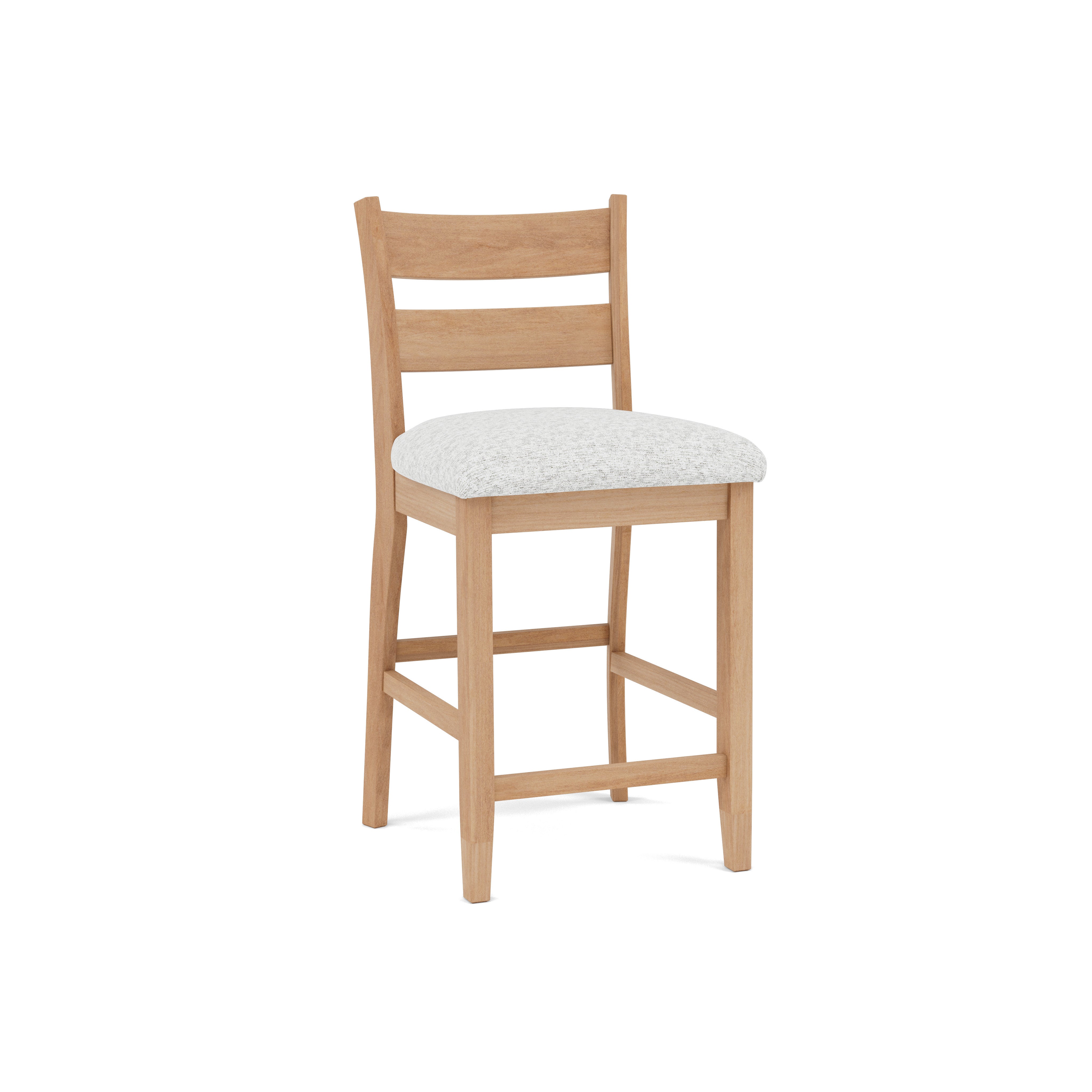 Lillian Ladder Back Upholstered Counter Stool