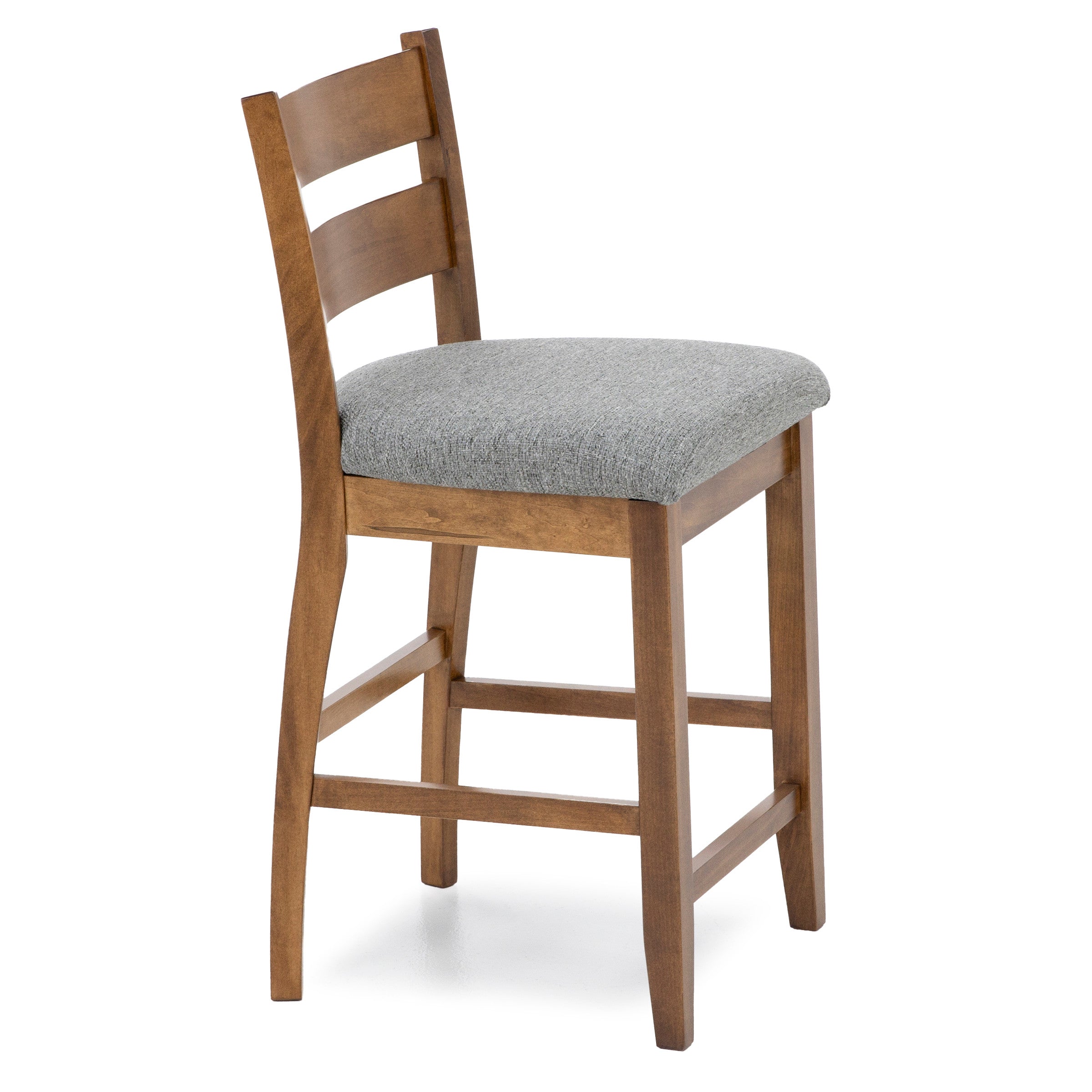 Lillian Ladder Back Upholstered Counter Stool