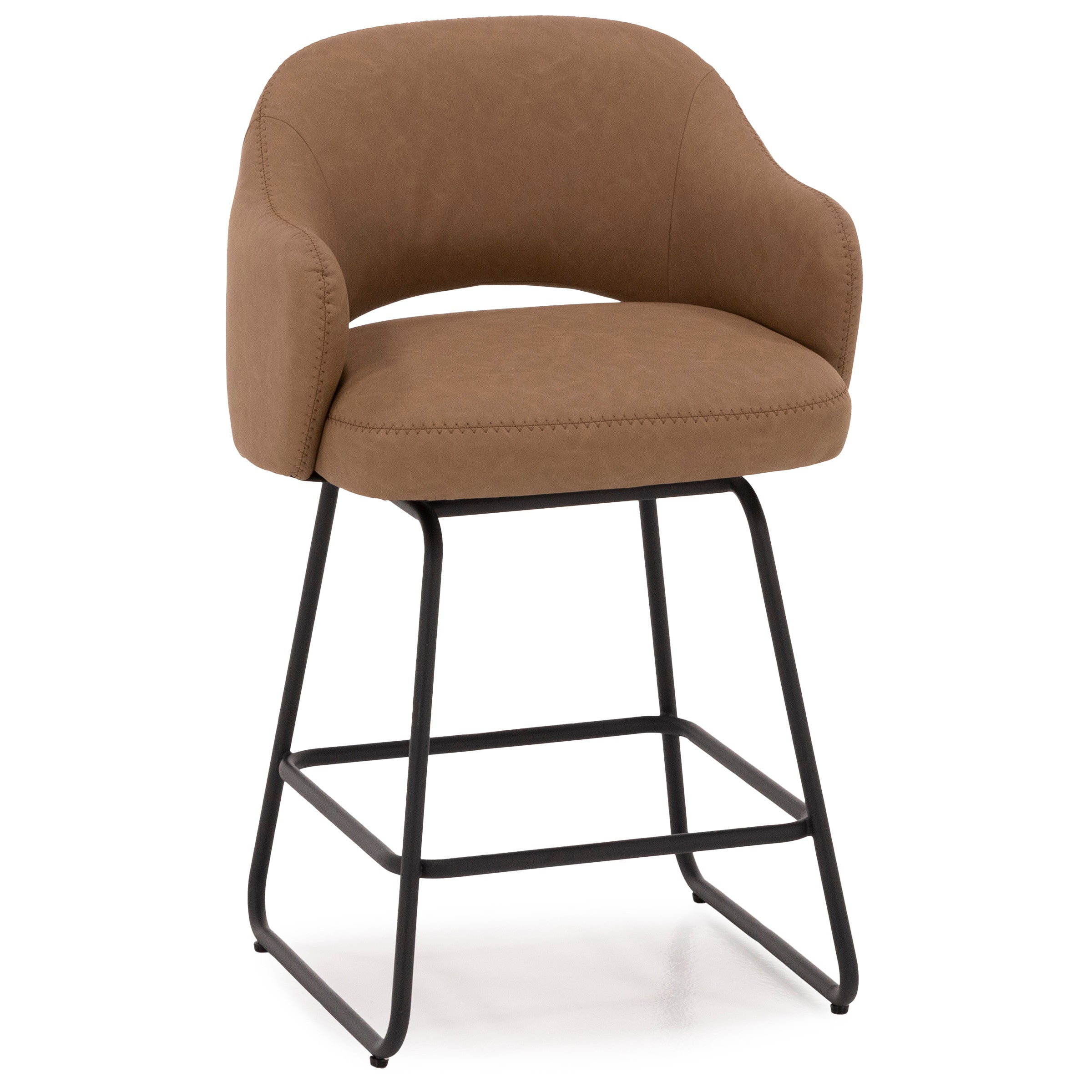 Asher 26" Swivel Counter Upholstered Stool