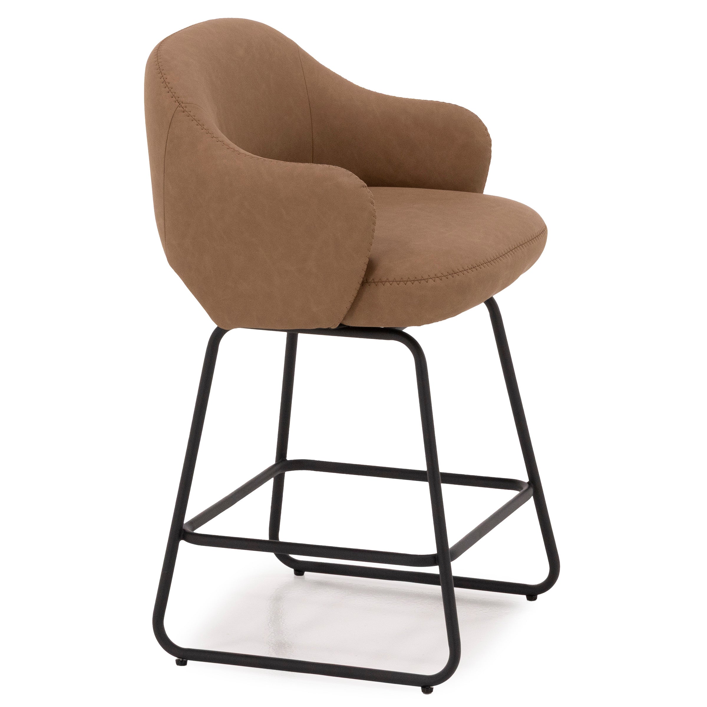 Asher 26" Swivel Counter Upholstered Stool