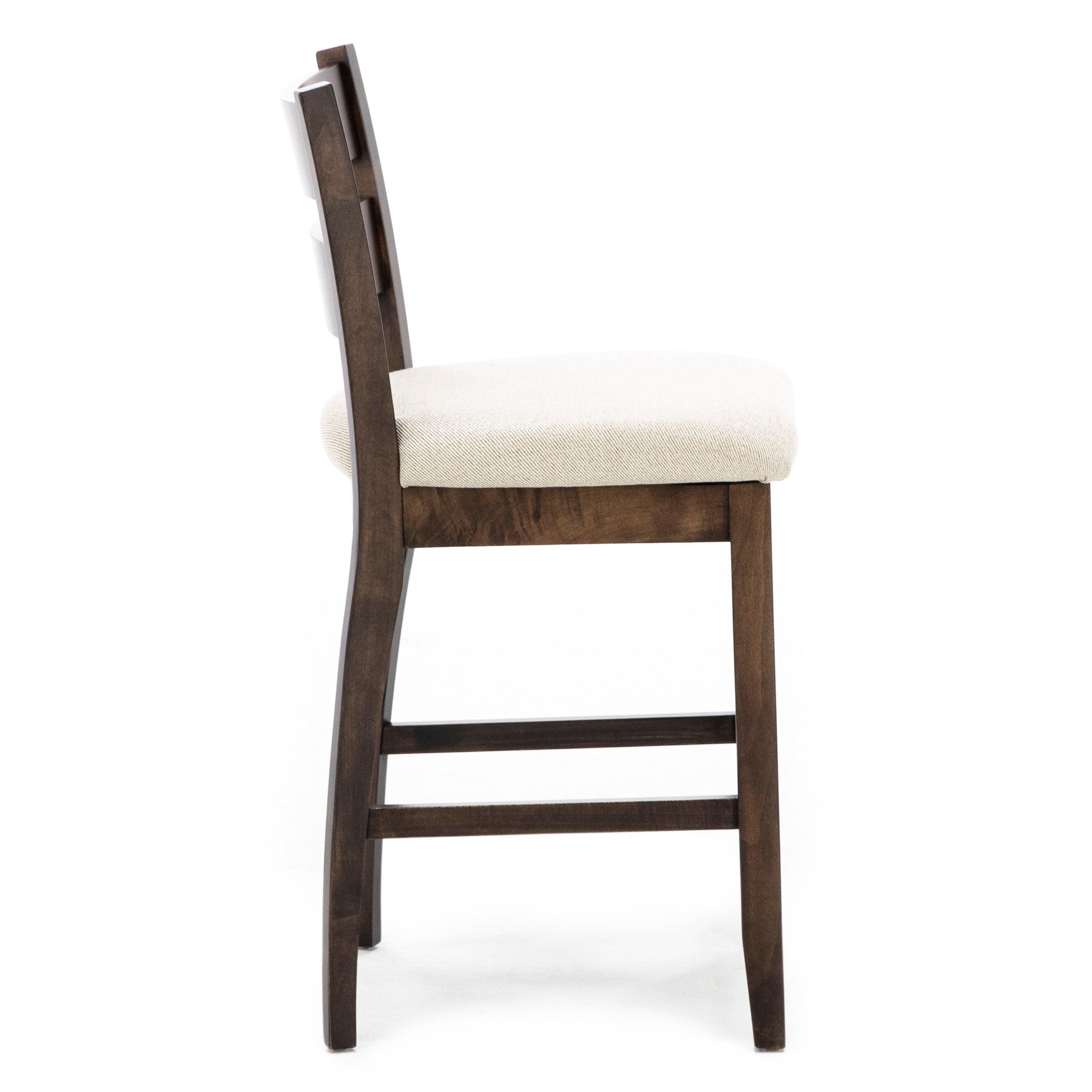 Lillian Ladder Back Upholstered Counter Stool
