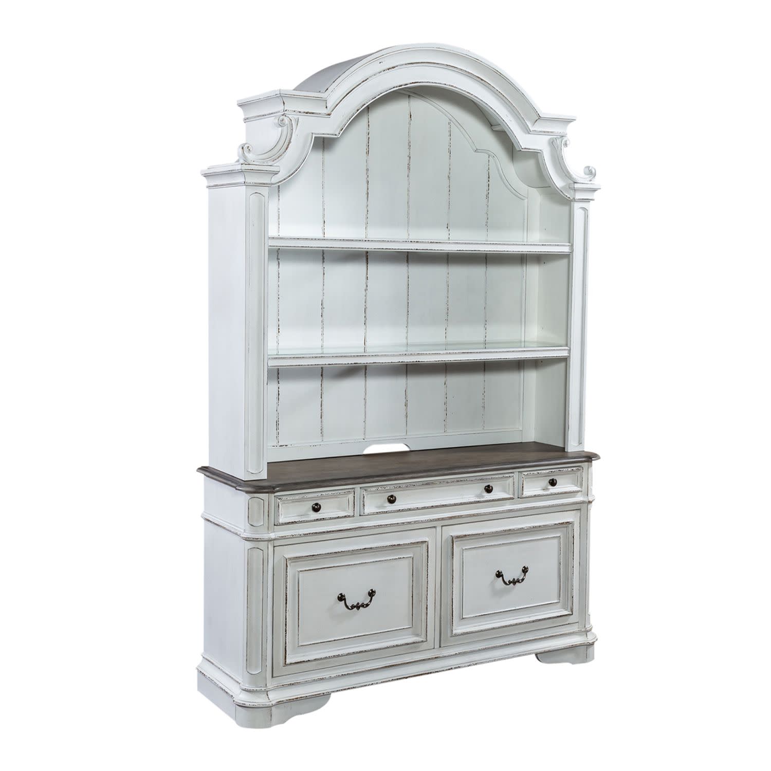 Magnolia Manor Credenza and Hutch
