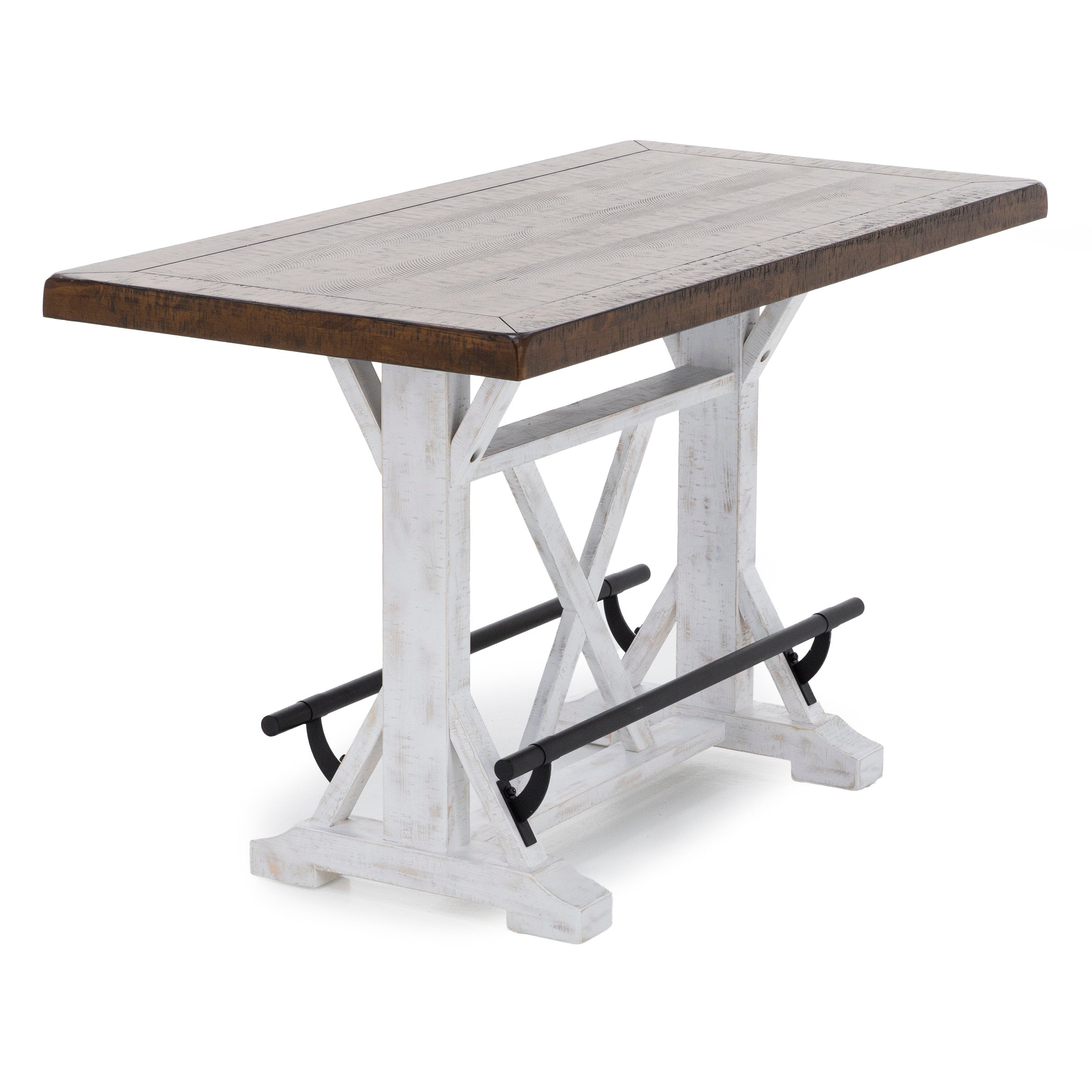 Pine Ridge 60" Counter Table, White