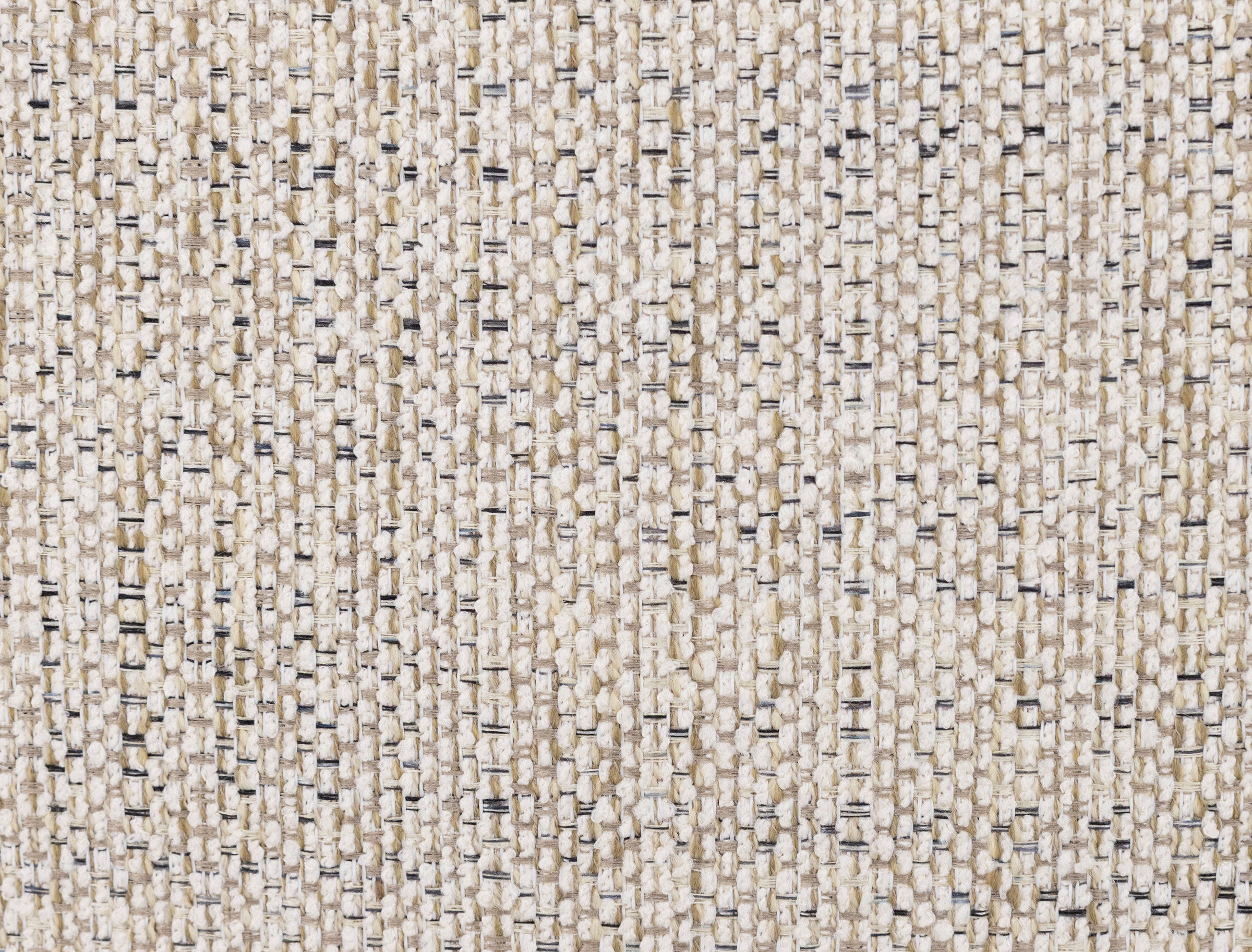 Close-up of beige and white woven fabric texture.