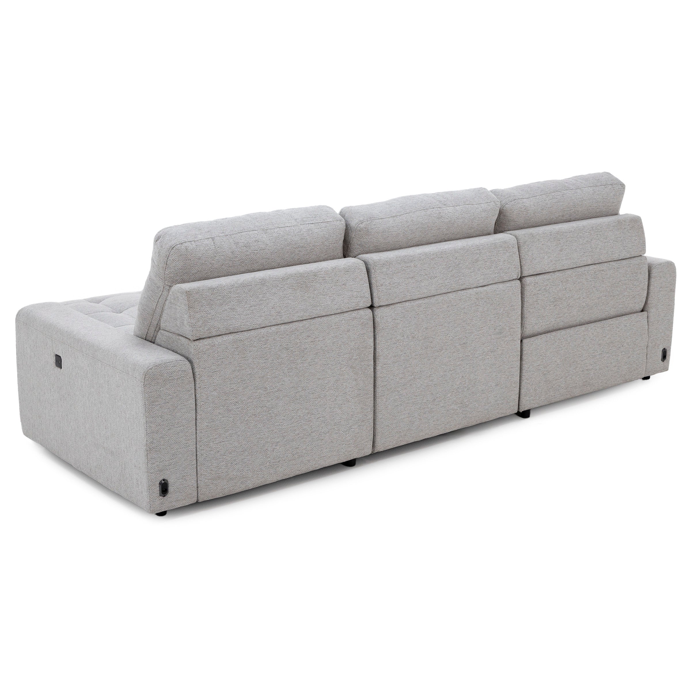 Duncan 3-Pc. Power Reclining Chaise Sofa With One Power Armless Sliding Chair
