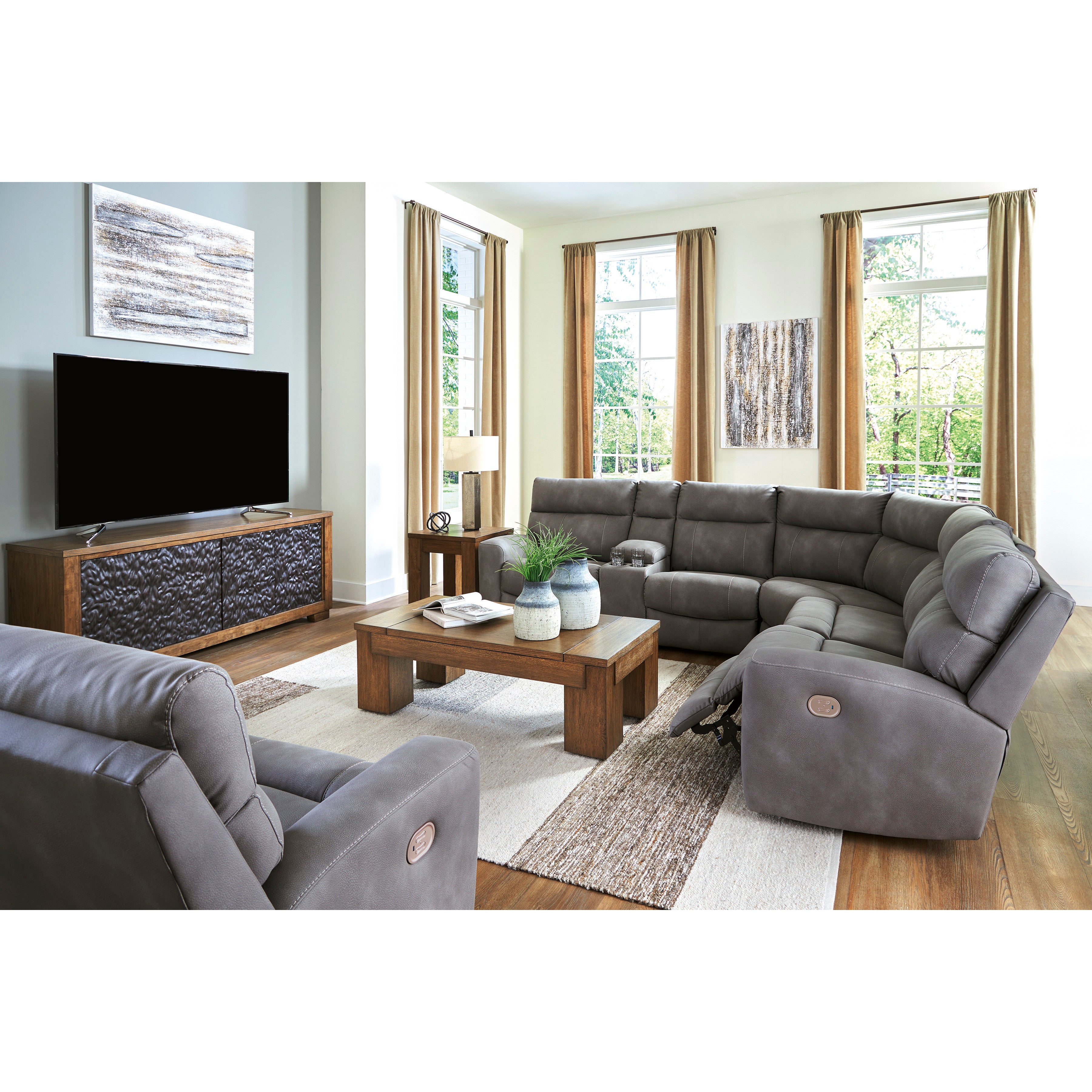 Millennial 6-Pc. Power Headrest Zero Gravity Wall Saver Reclining Modular With Next-Gen Durapella