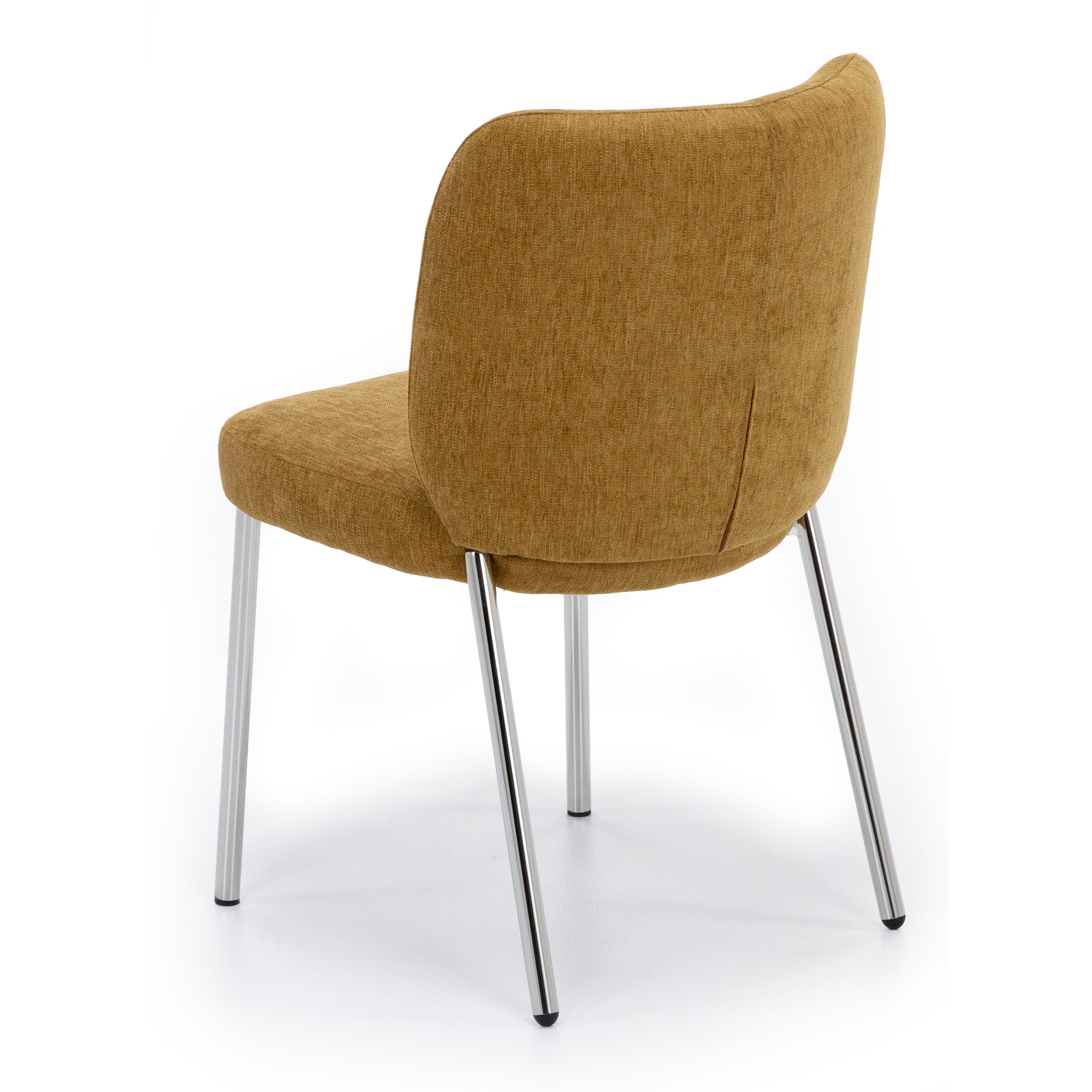 One Collection Danny Side Chair In Gold Chenille