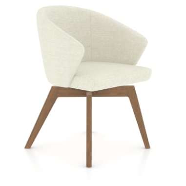 Canadel Downtown Swivel Side Chair 5139 In 03 Oak Washed / Tw Fabric