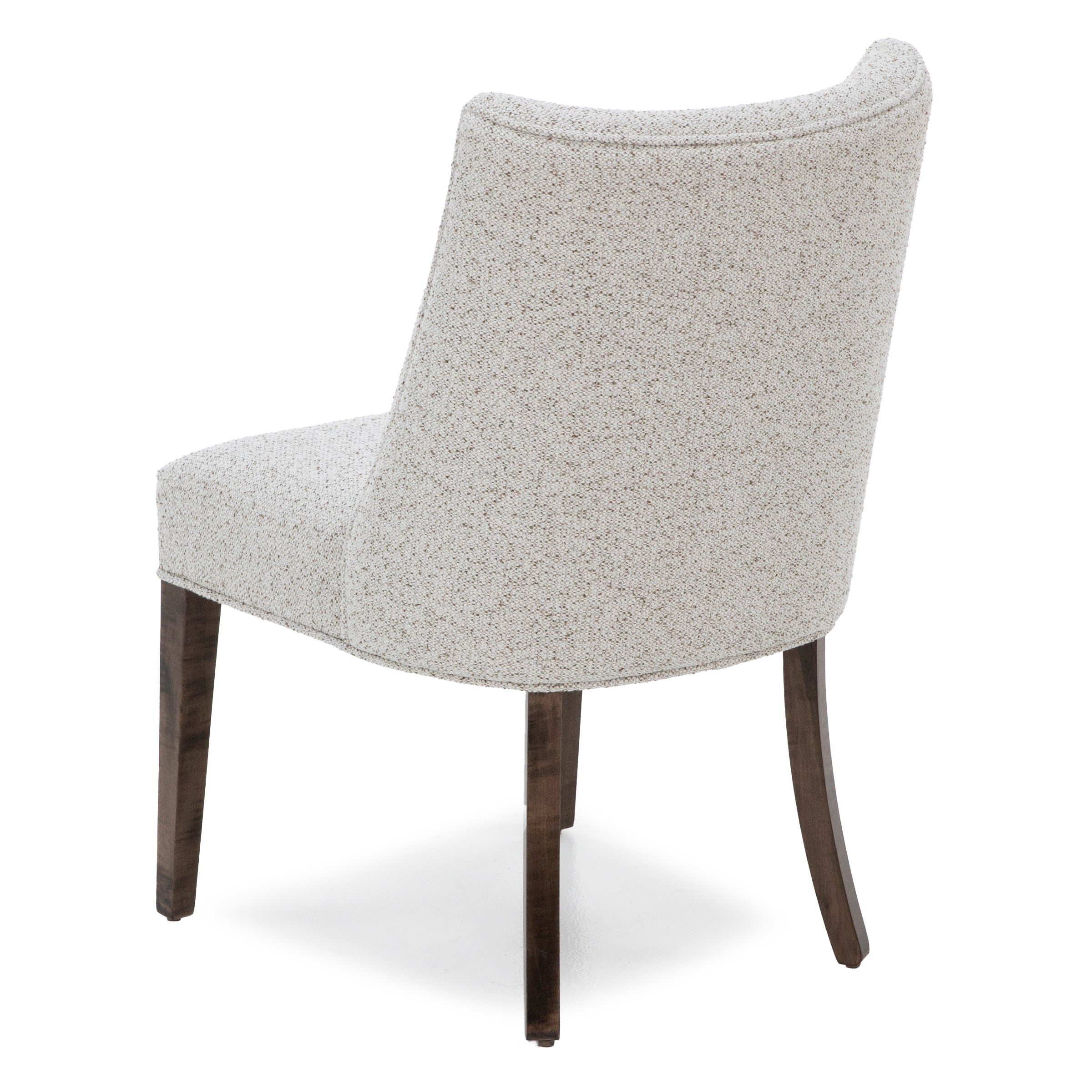 Mavin Grace Upholstered Side Chair With Performance Fabric In 409 Cocoa / 2007 Chitchat Hemp