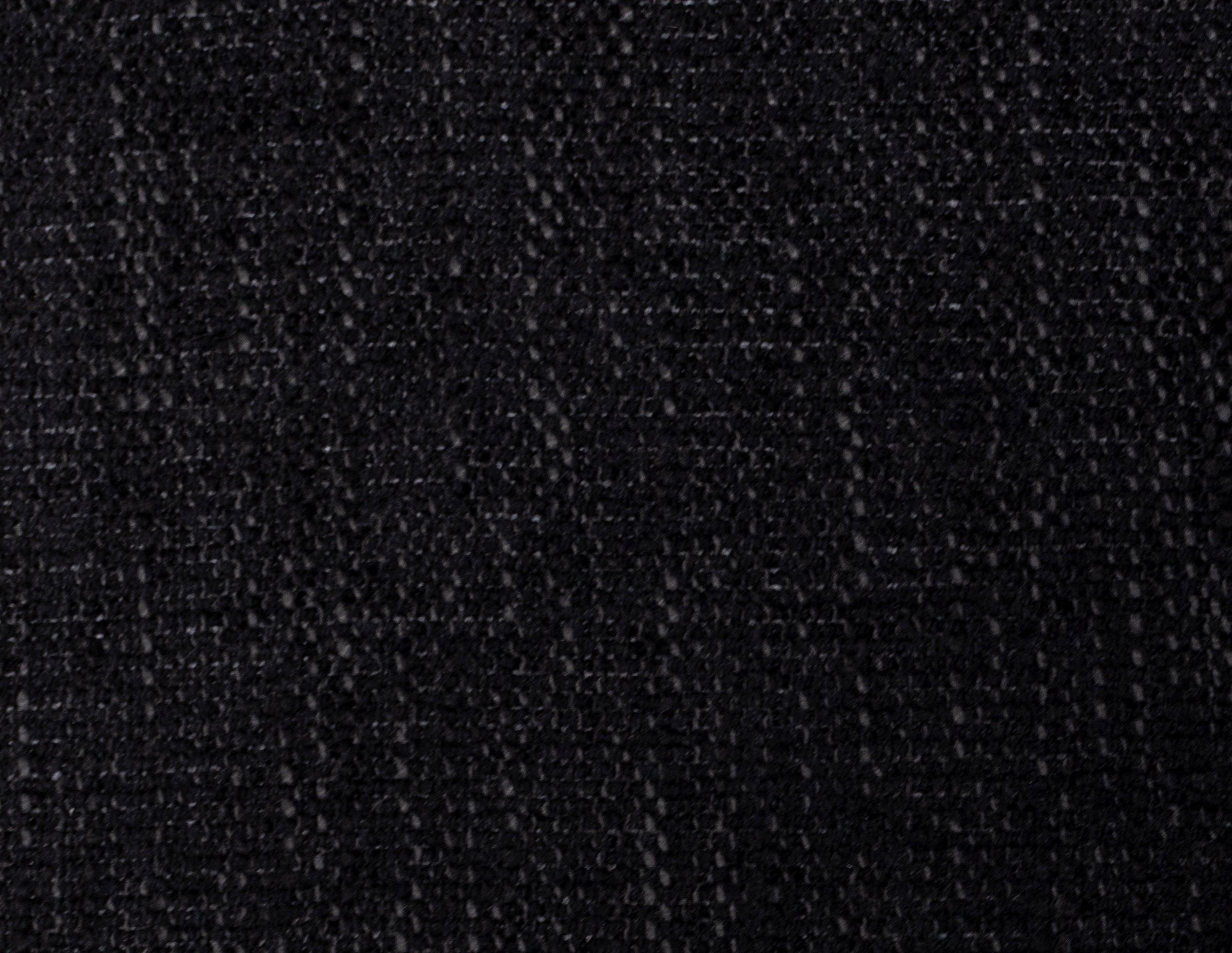 Close-up of black textured fabric swatch.