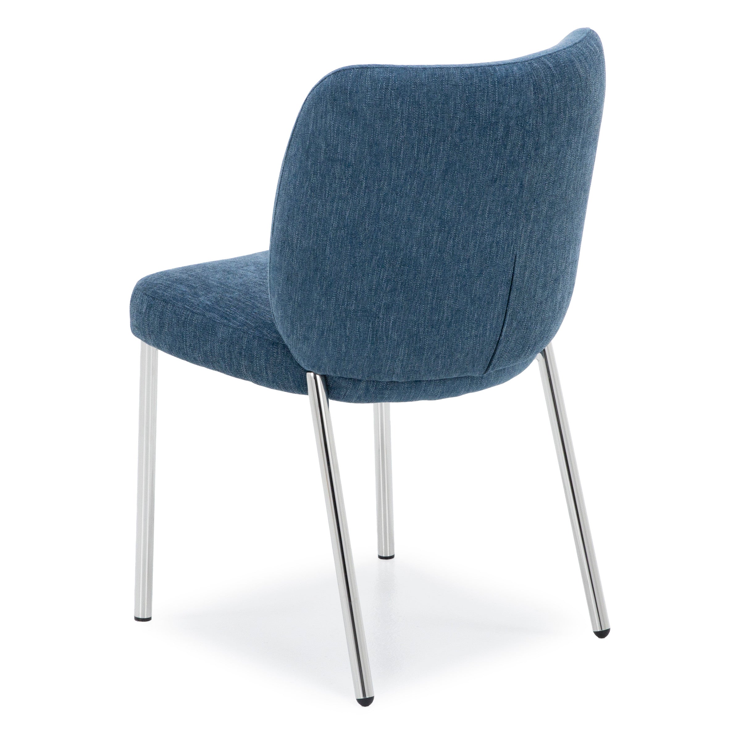 One Collection Danny Side Chair In Teal Chenille