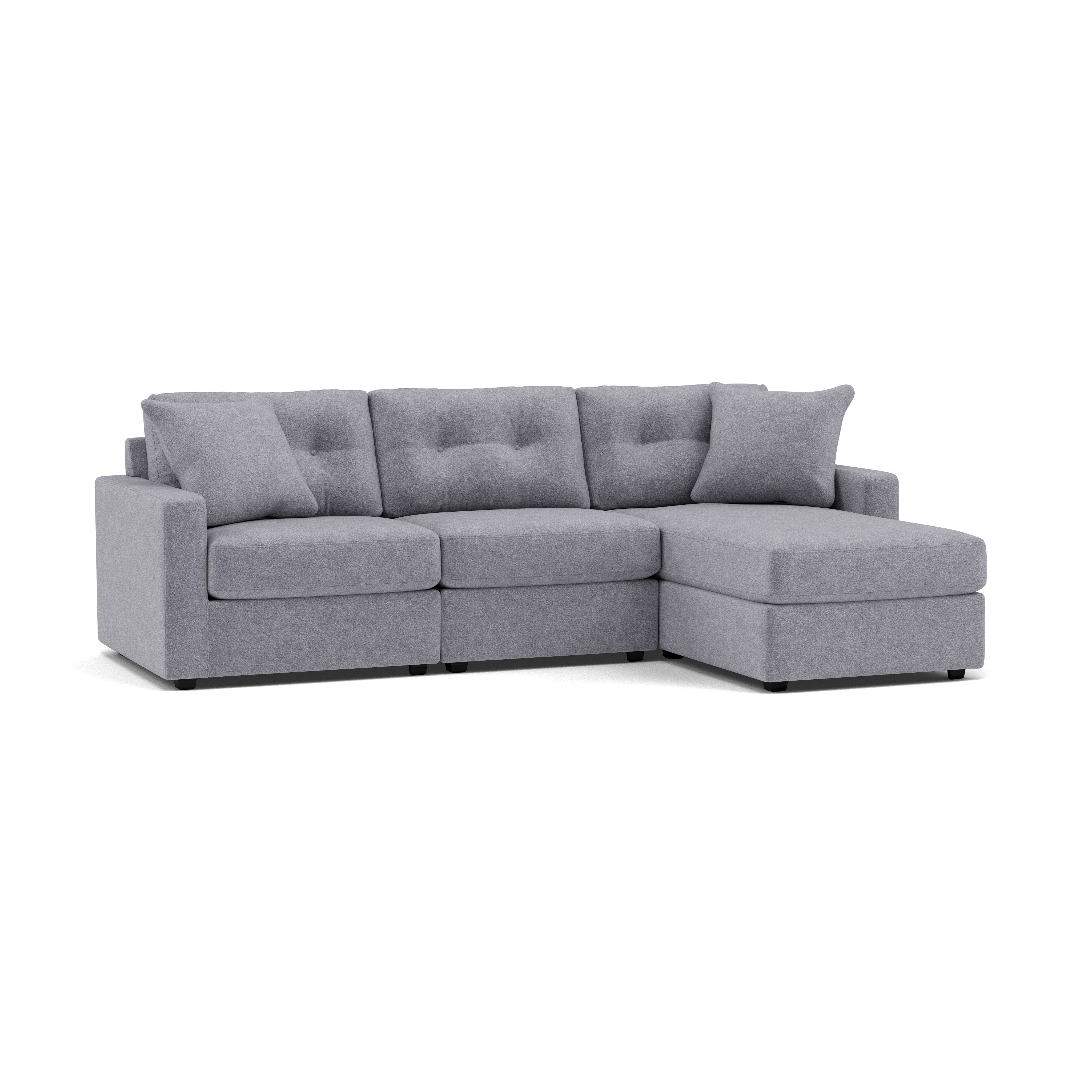 Drew & Jonathan Home Modular One 3-Pc. Chaise Sofa
