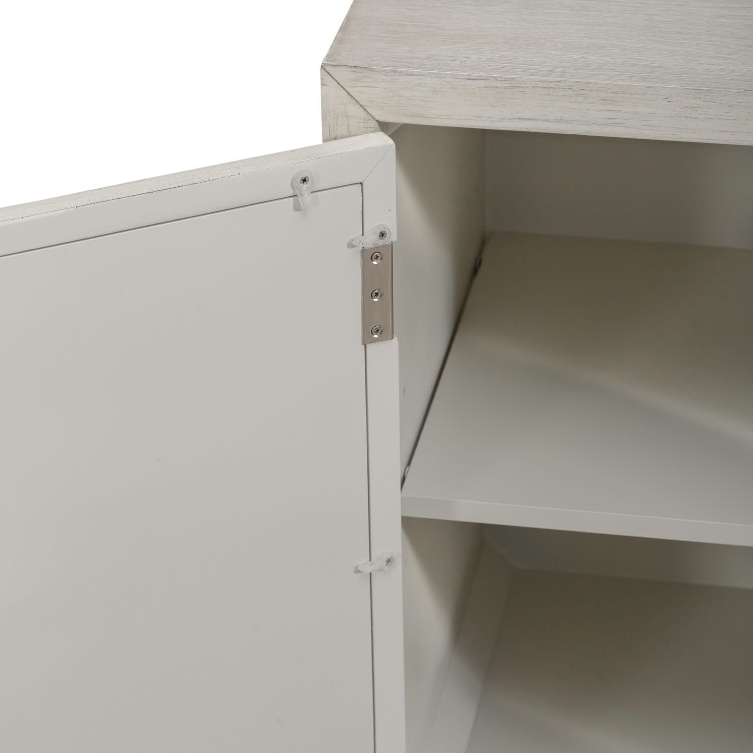Sundance 60" 2 Door 3 Drawer Accent Cabinet In Antique Linen Finish
