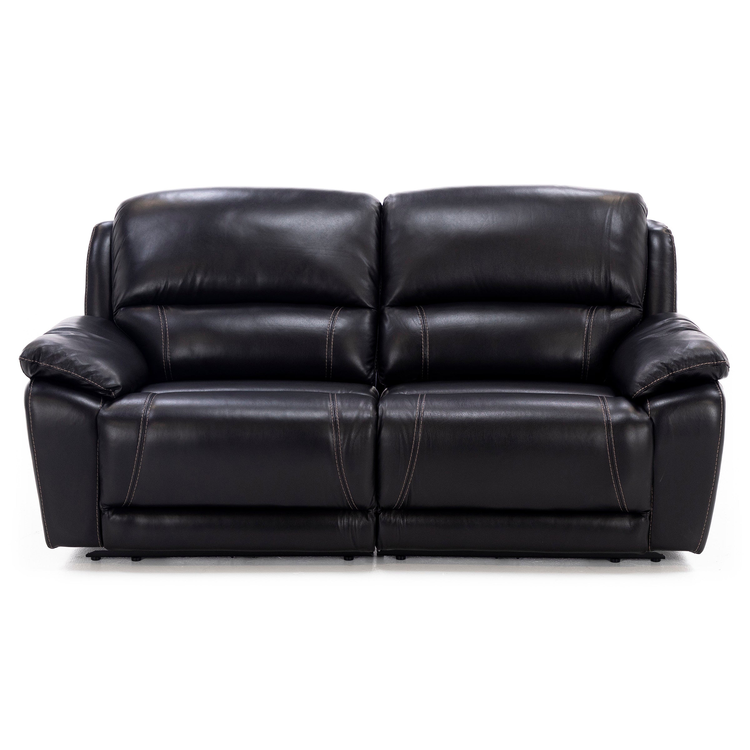 Laredo IV 3-Pc. Leather Power Headrest Reclining Loveseat in Blackberry