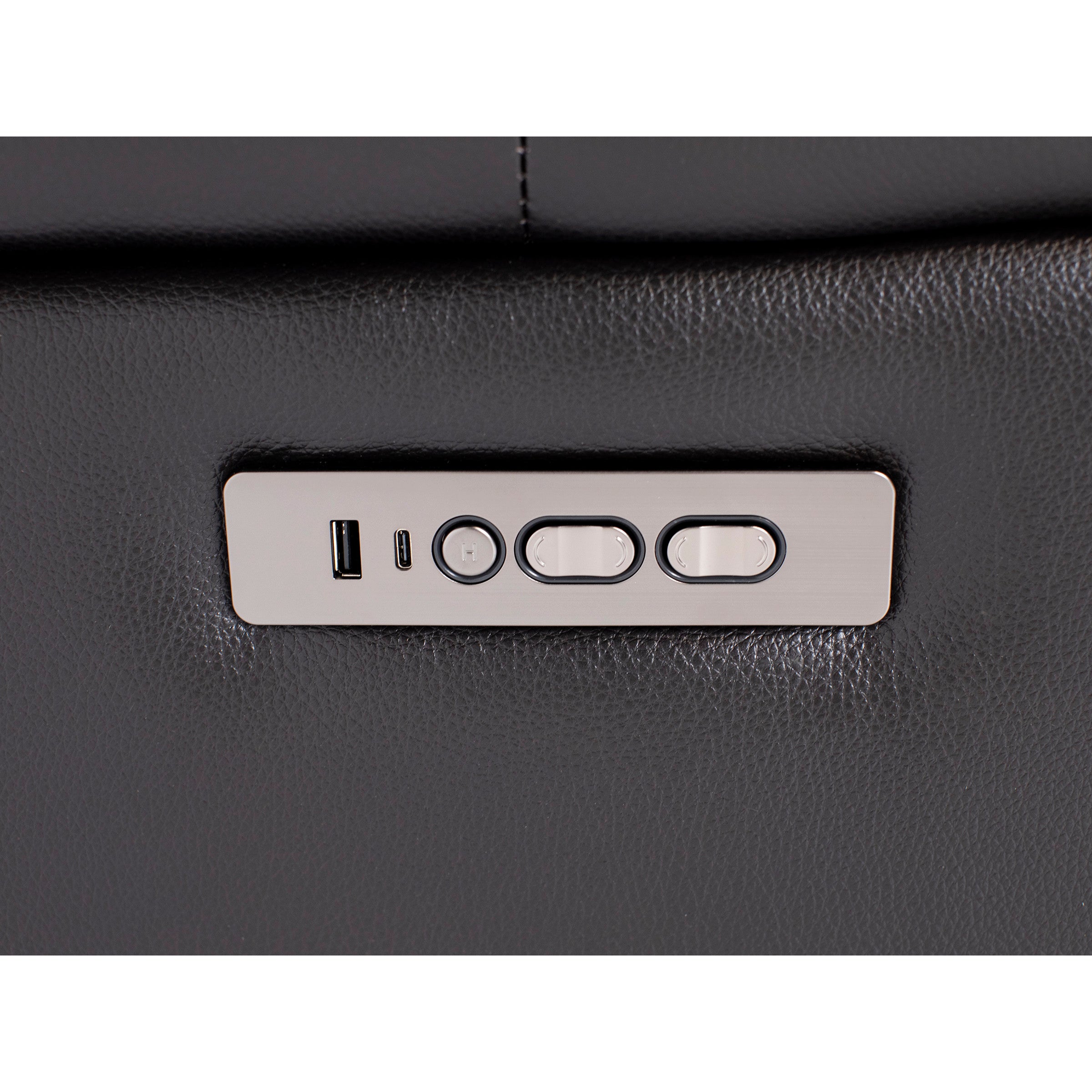 Laredo IV 3-Pc. Leather Power Headrest Reclining Loveseat in Blackberry