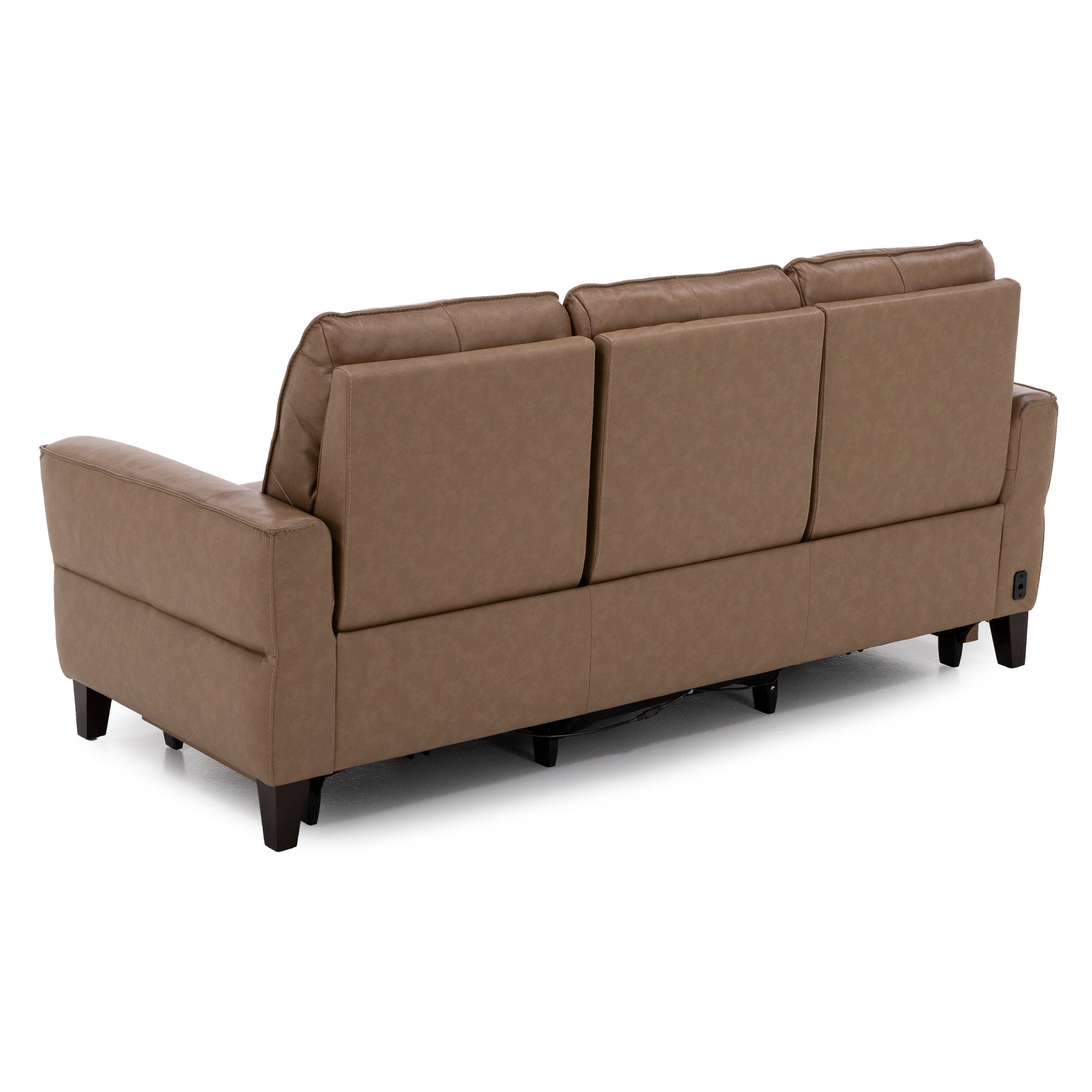 New York Leather Power Headrest Reclining Sofa
