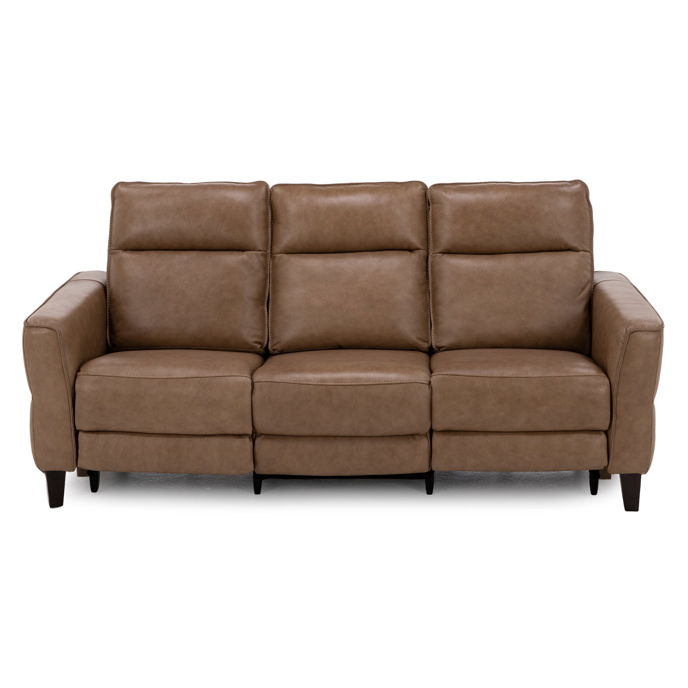 New York Leather Power Headrest Reclining Sofa