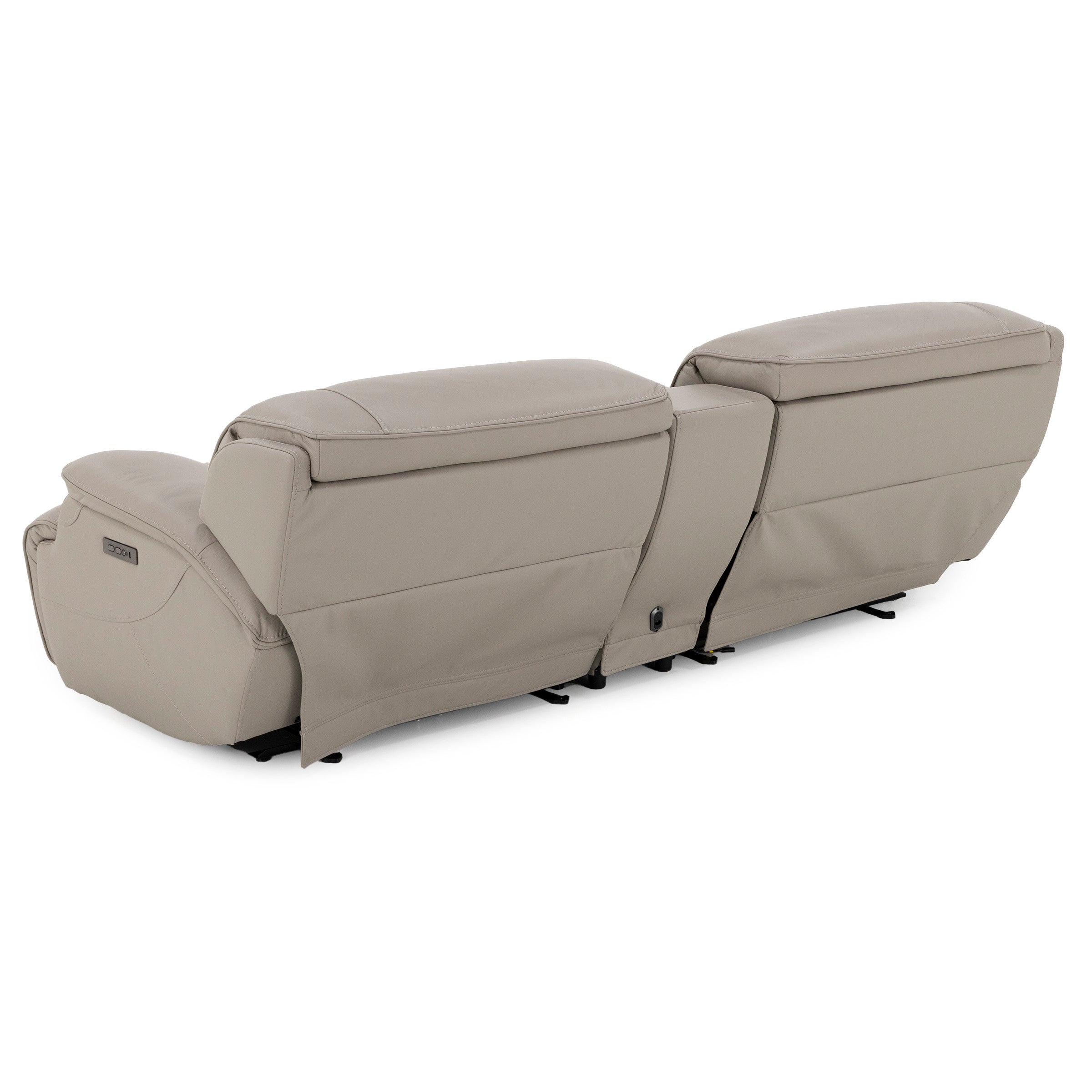 Carrie 3-Pc. Leather Zero Gravity Power Headrest Reclining Loveseat With Console Refrigerator