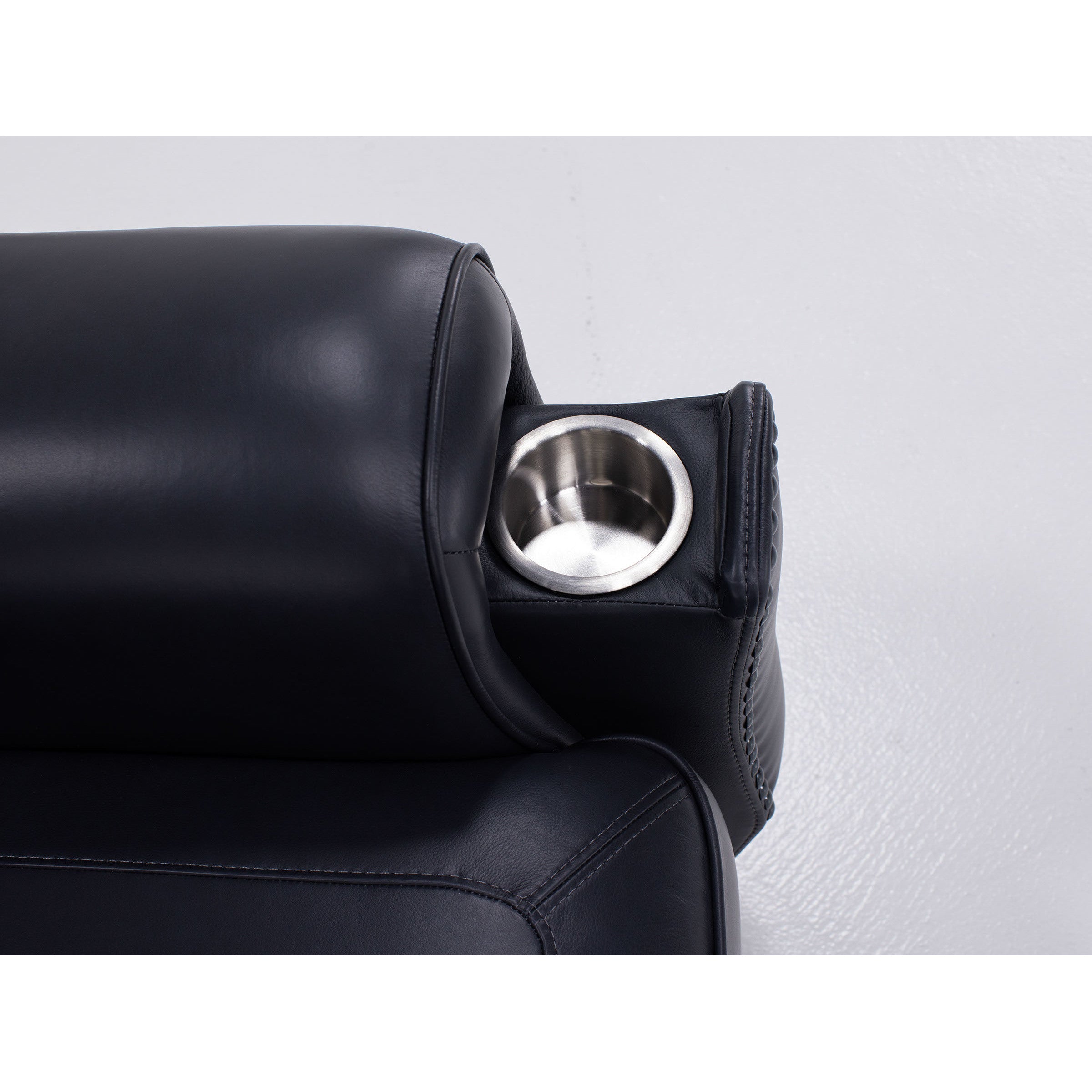 Kinston 3Pc Leather Fully Loaded Zero Gravity Reclining Console Loveseat With Heat,Massage & Charger